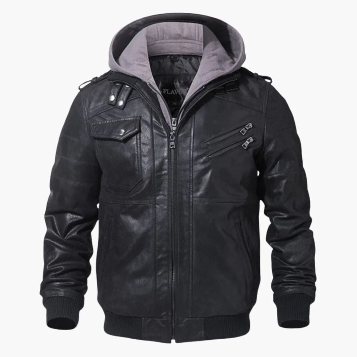 The Palermo Leather Bomber Jacket – Men’s Hooded Classic Style