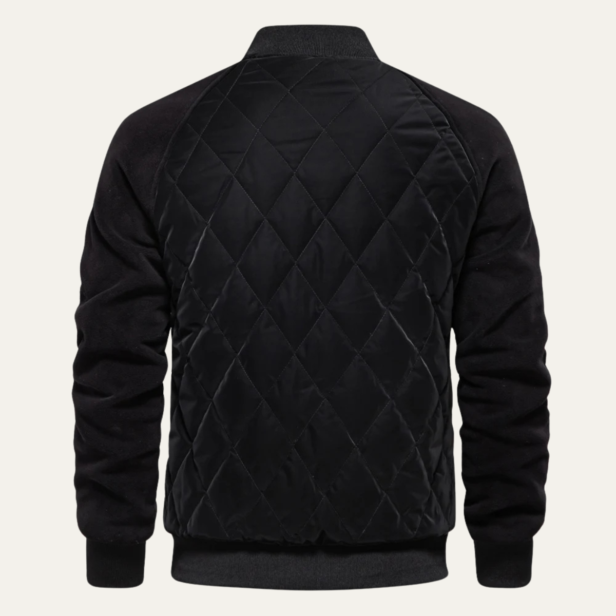The Ryde Men’s Casual Patchwork Winter Quilted Bomber Jacket