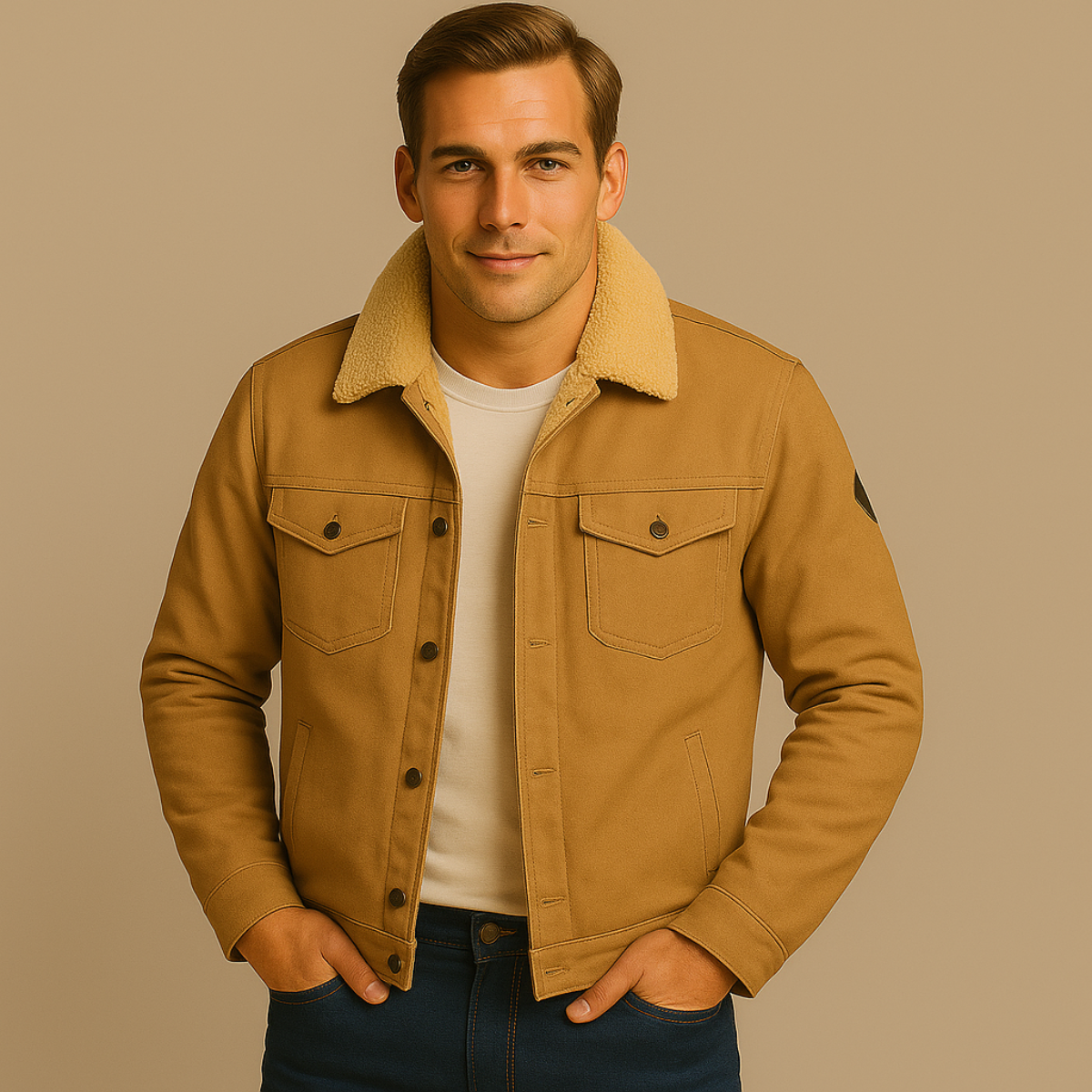 The Vancouver Men's Fleece Lined Outdoor Jacket - Modern & Warm