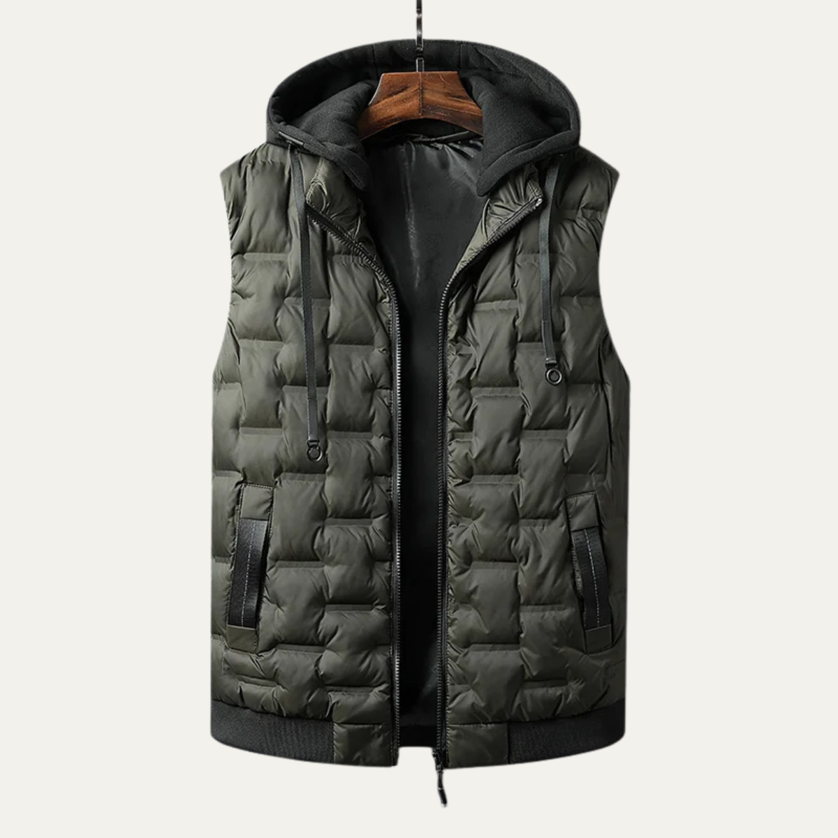 The Atrani Men’s Quilted Sleeveless Hooded Waist Coats