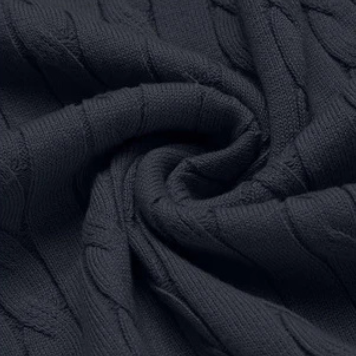 The Carcassonne Men’s Cable Knit Crew Neck Cotton Jumper