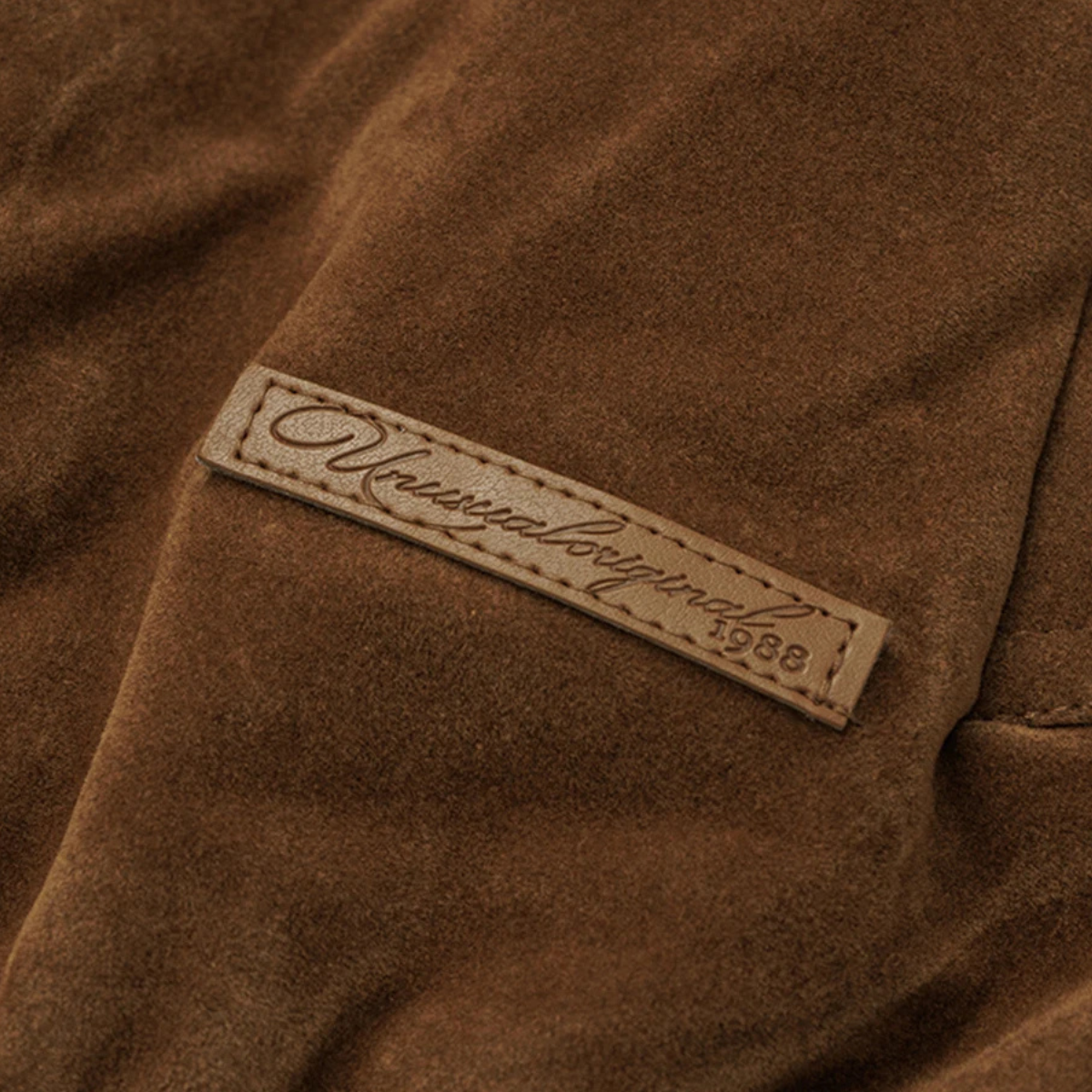 The Caldaro Men’s Retro Zip Up  Suede Bomber Jacket