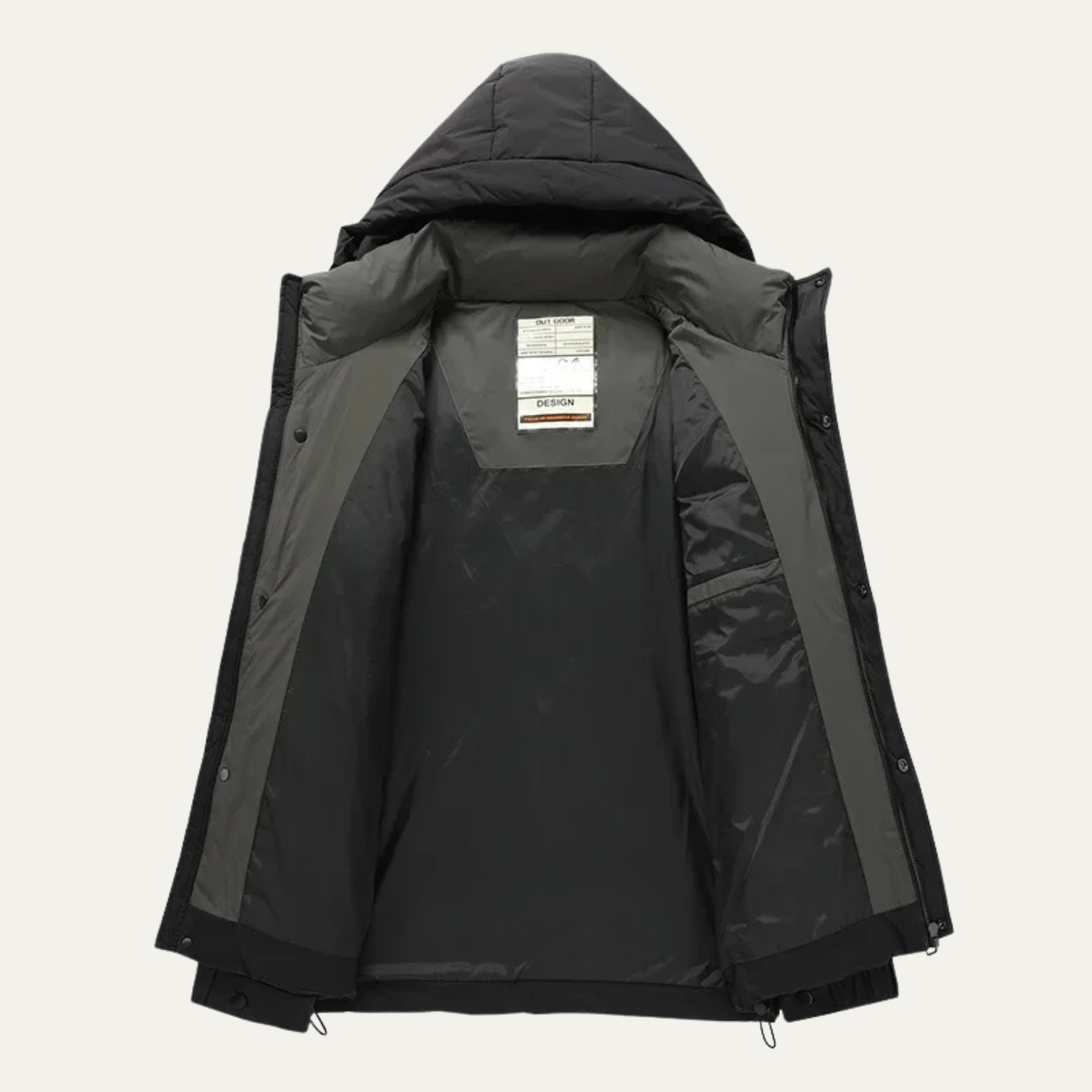 The Skye Men’s Thick Down Puffer Hooded Winter Jacket