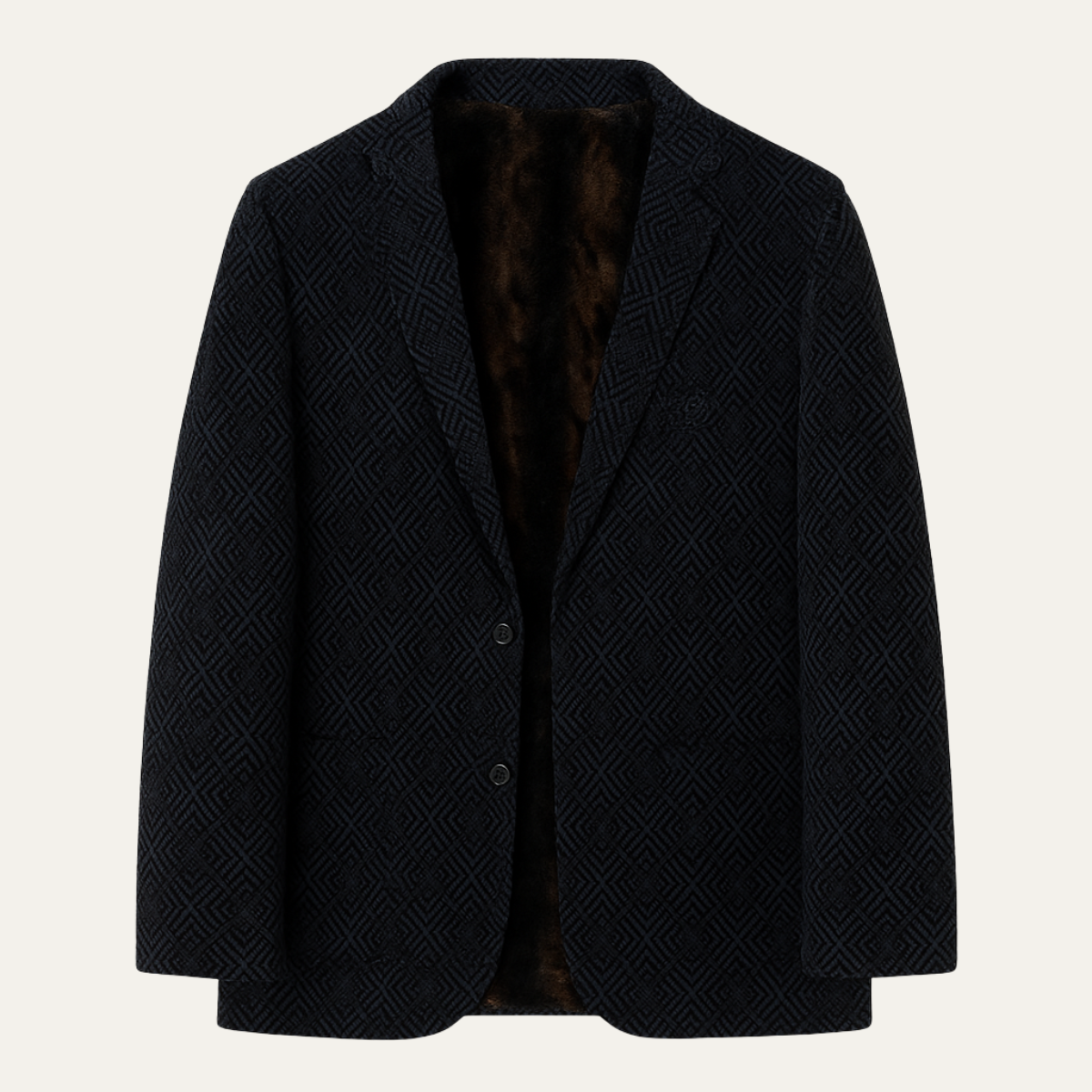 The Tremezzo Men&#39;s Wool Blend Warm Fleece Lined Blazer Jacket