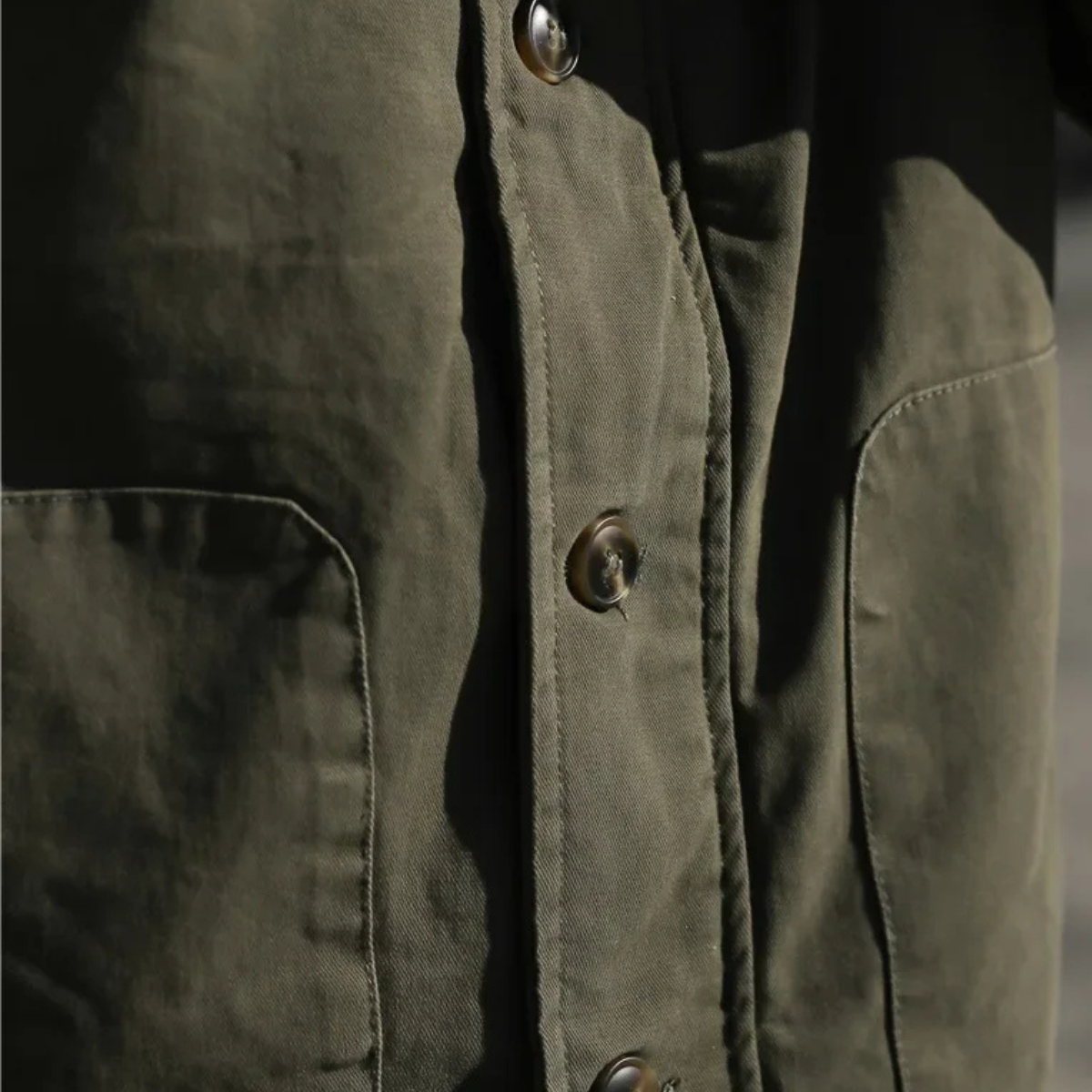 The Chatsworth Men’s Vintage Military Cotton Sherpa Lined Jacket