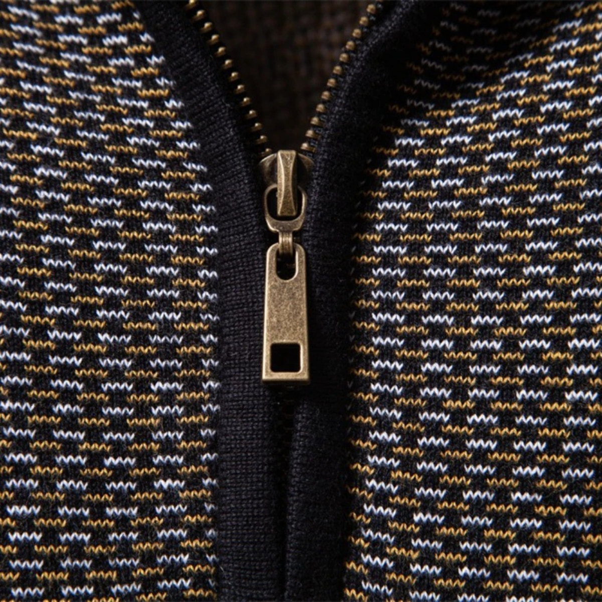 The Darrow Men’s Trendy Quarter Zip Knitted Jumper