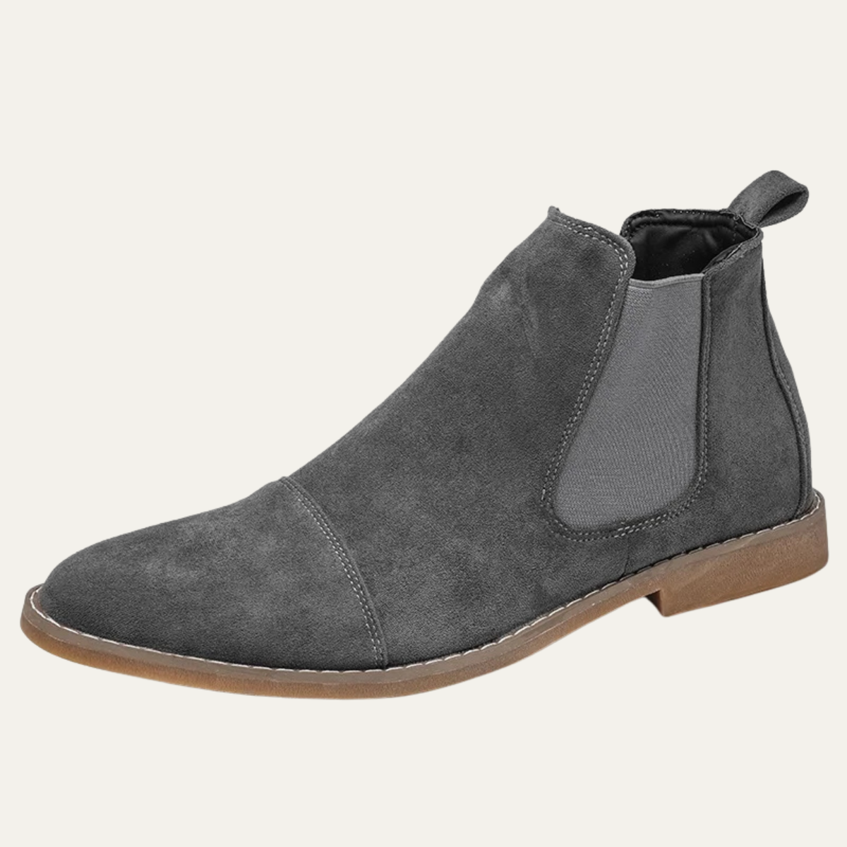 The Torcello Men’s Suede Chelsea Slip On Boots with Elastic Side Panels