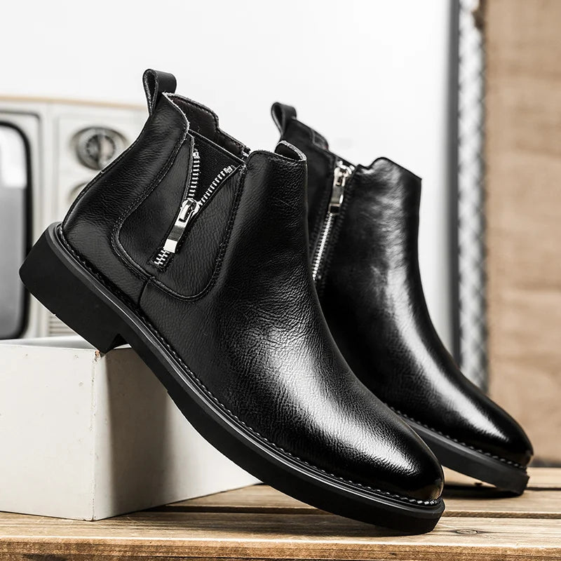 The Catania Men's Chelsea Vintage Leather Ankle Boots