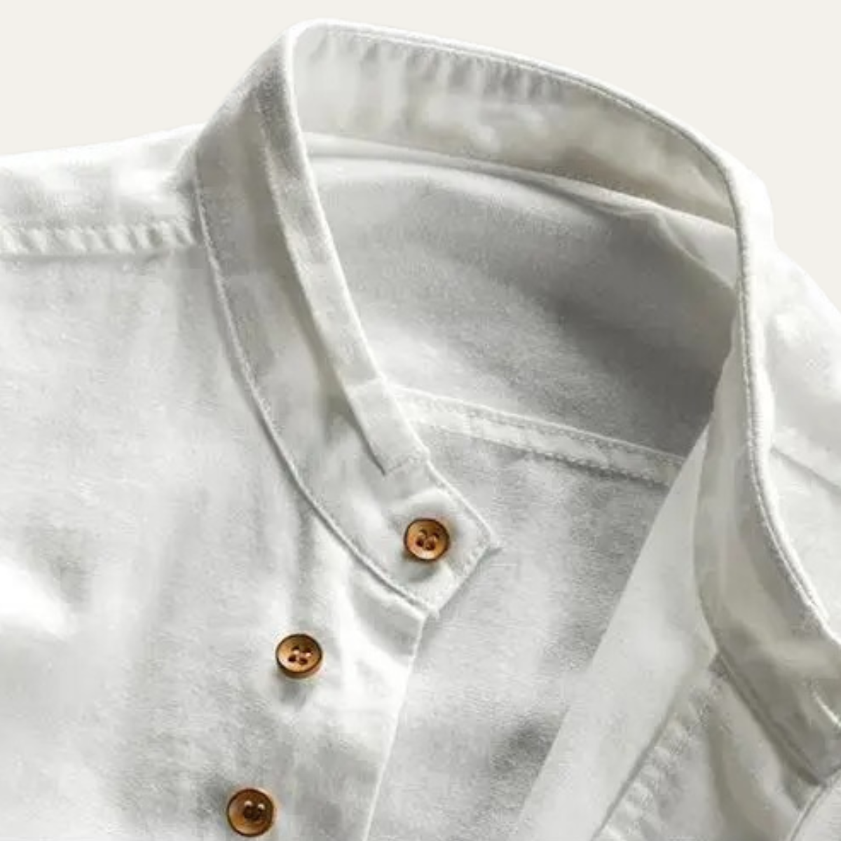 The San Teodoro Men’s Cotton Linen Button Up Collar Shirt