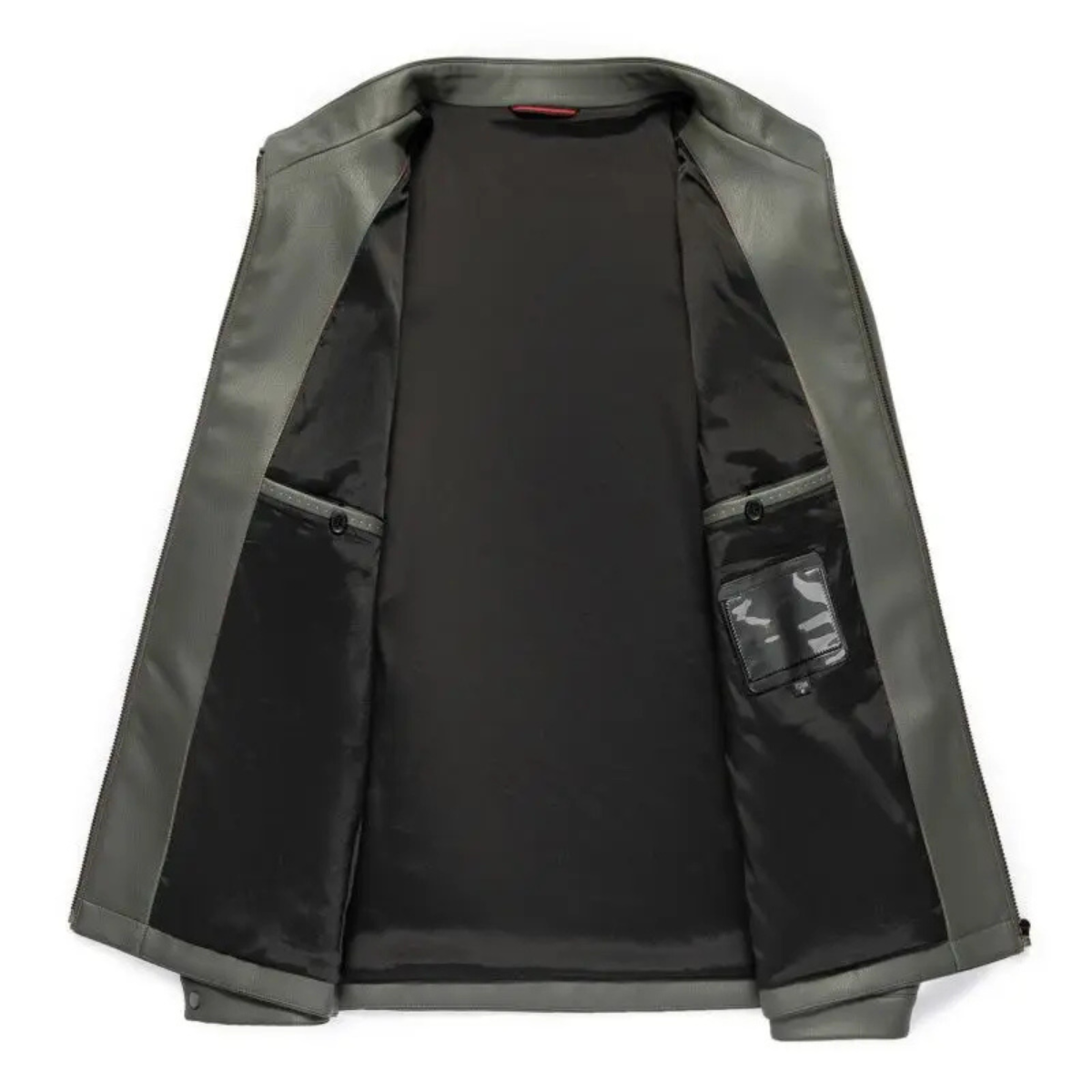 The Burford Men’s Premium Leather Casual Stand Collar Jacket