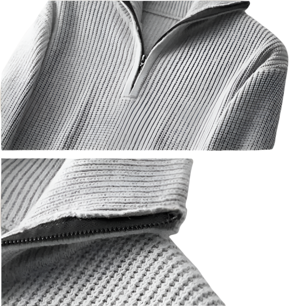 The Merino Knitted Quarter Zip Jumper-The British Gentlemen