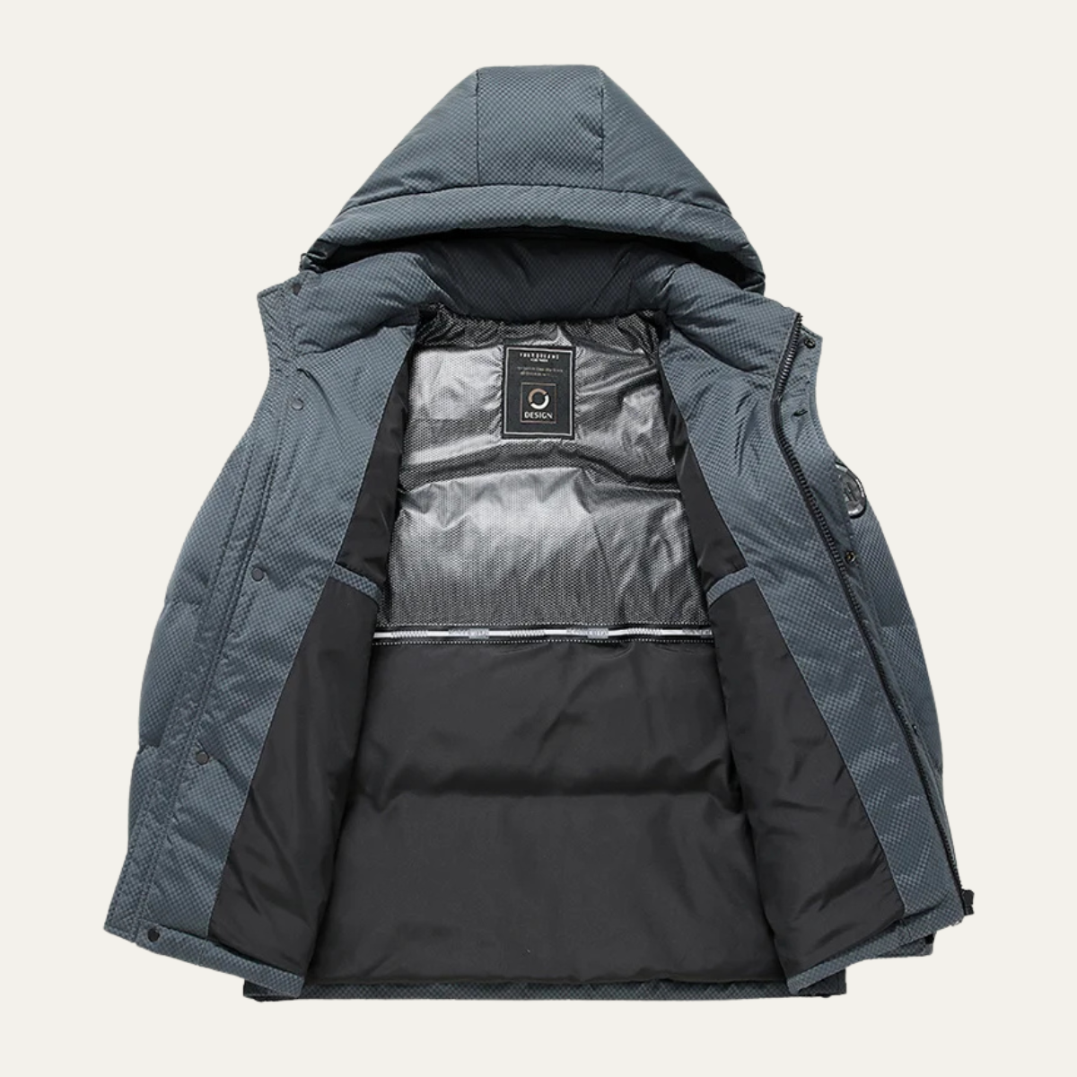 The Dunfermline Men’s Down Puffer Waterproof Hooded Jacket