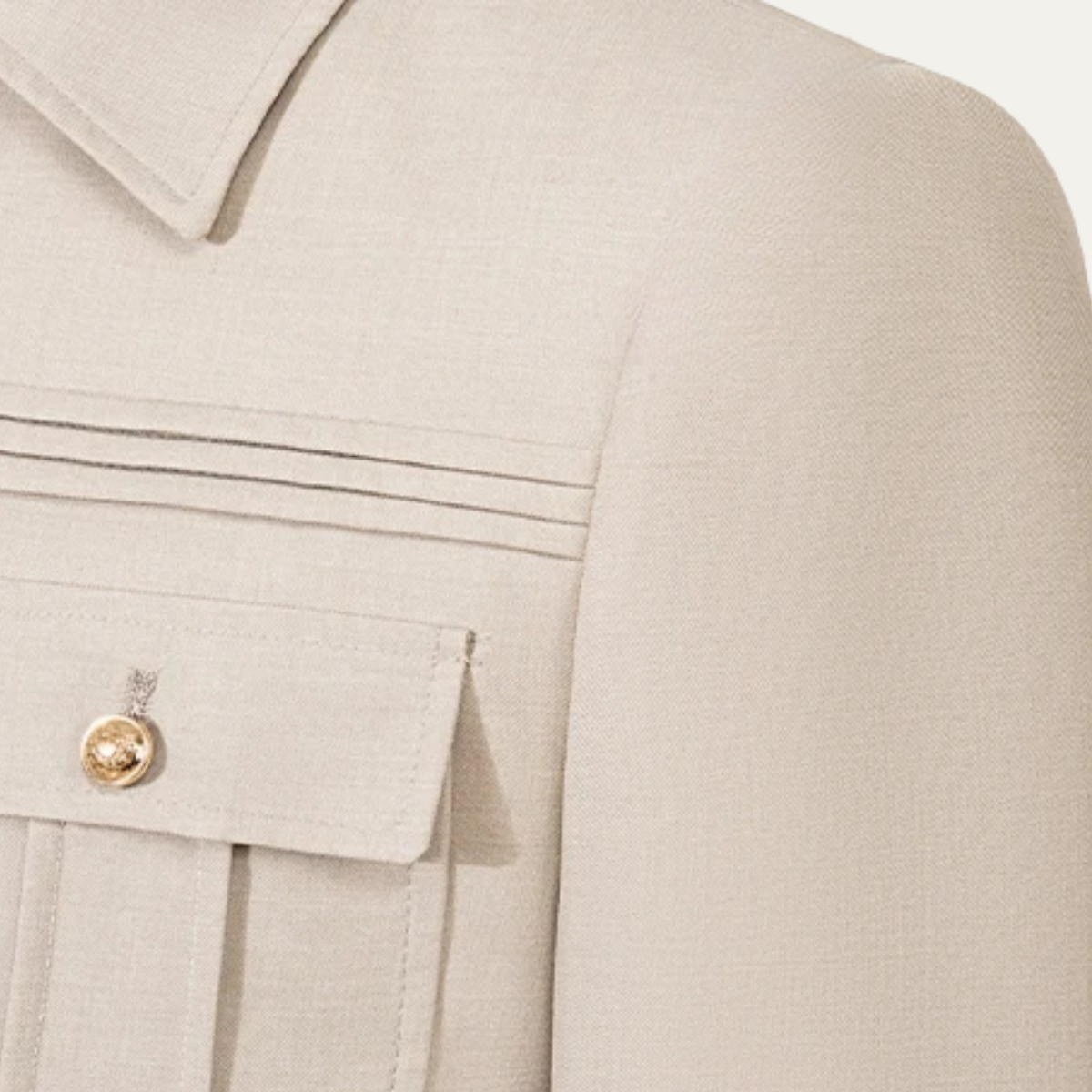 The Sassuolo Men's Military Style Suit Set – Slim Fit Jacket & Trousers