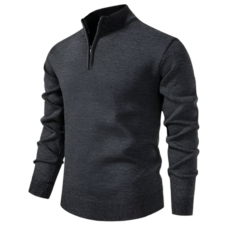 The Warwick Quarter Zip Jumper-The British Gentlemen