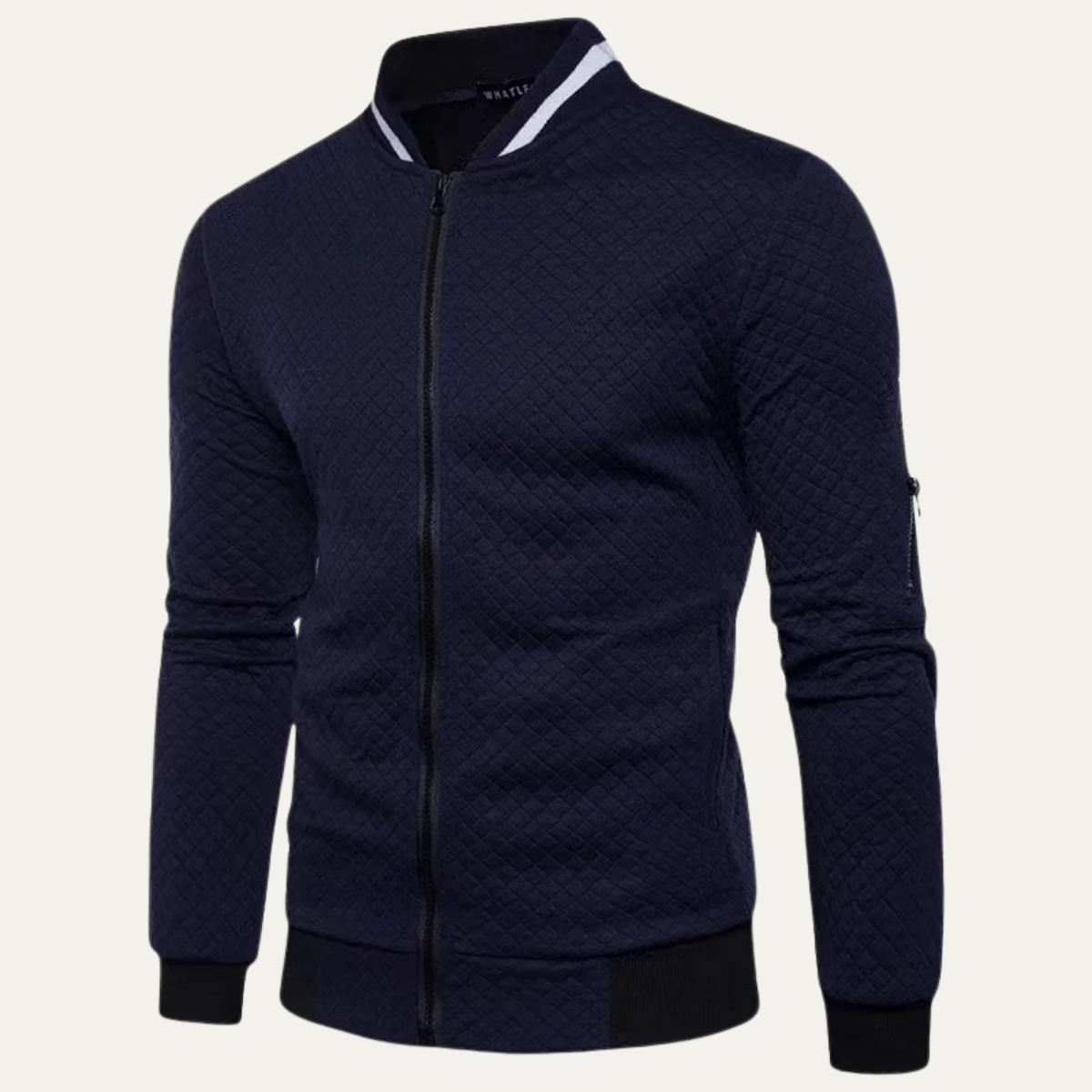 The Appiano Men’s Lightweight Zip Up Quilted Bomber Jacket