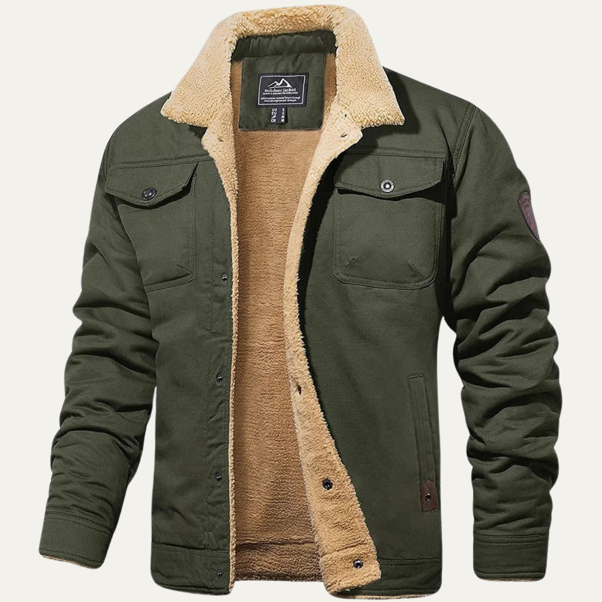 The York Warm Fleece Lined Winter Coat for Men