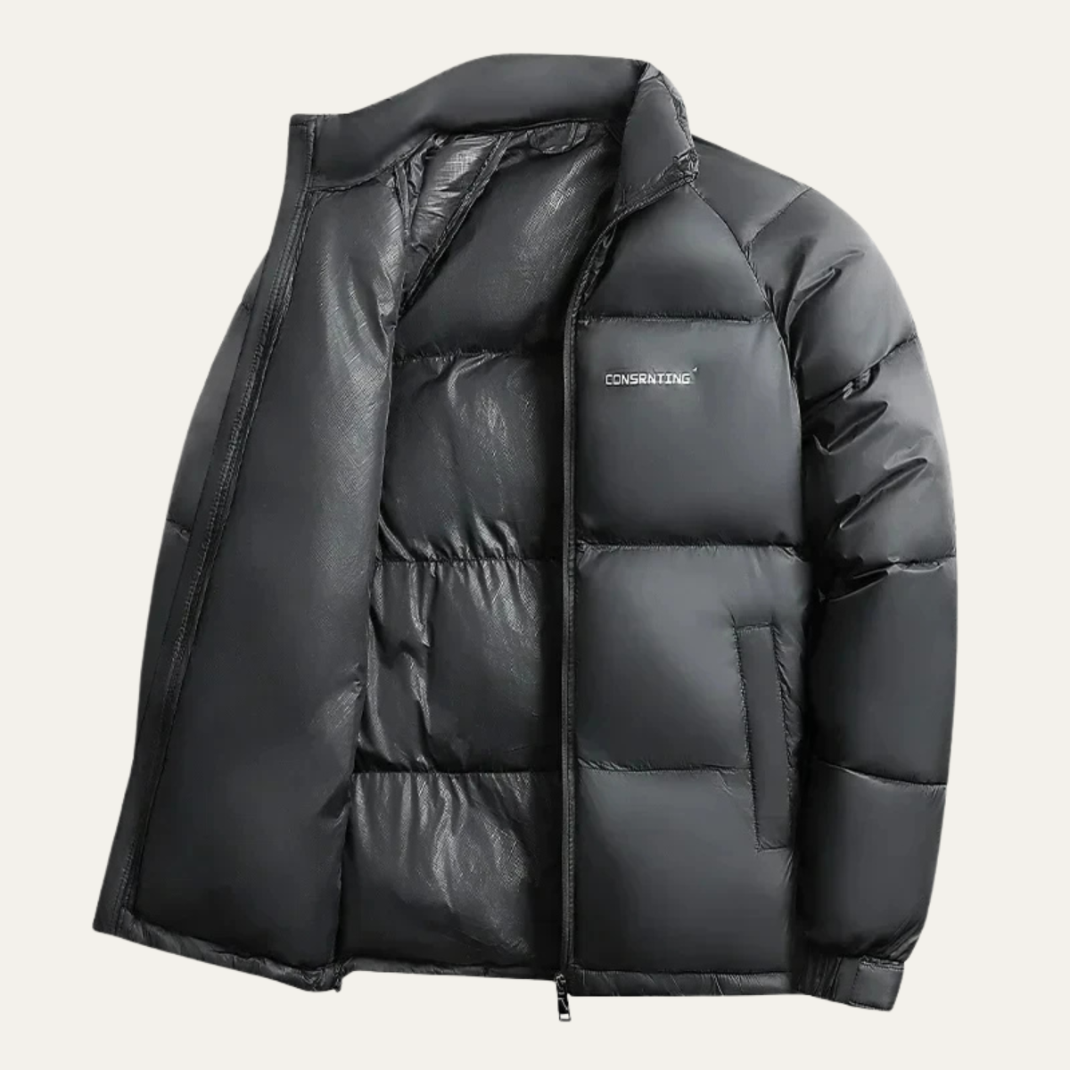 The Sagrantino Men’s Black Lightweight Warm Puffer Jacket