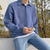 The Four Seasons Elegant Men’s Wool Buttoned Polo Knit Jumper