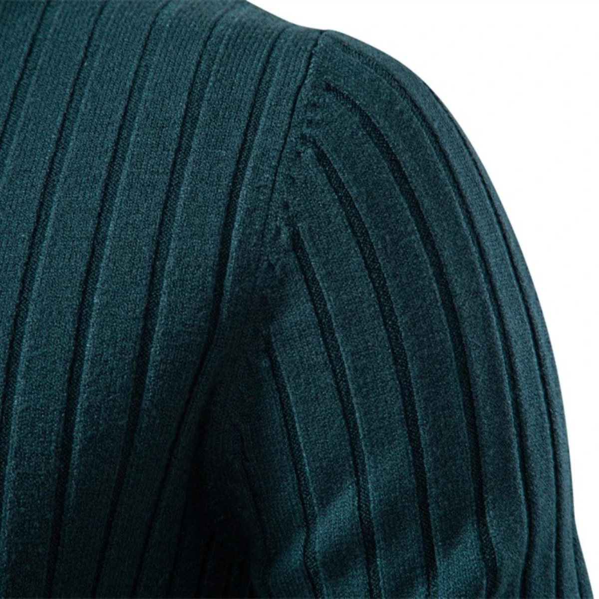 The Broadway Men’s Ribbed Turtleneck Winter Knit Jumper