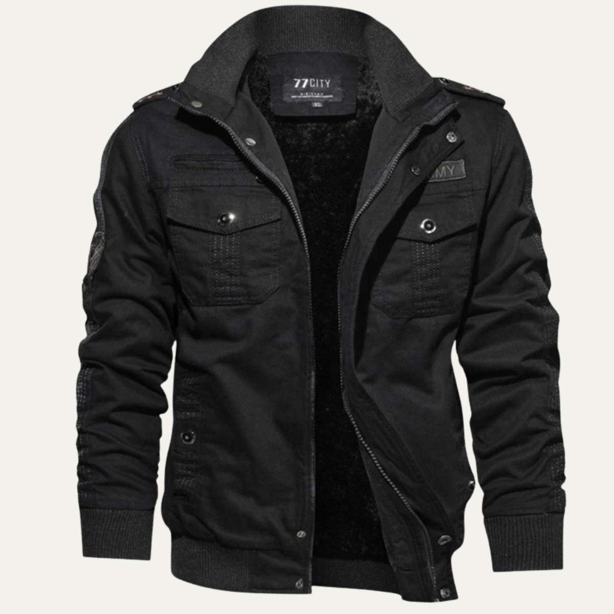 The Sydenham Men's Windproof Multi Pocket Military Style Bomber Jacket