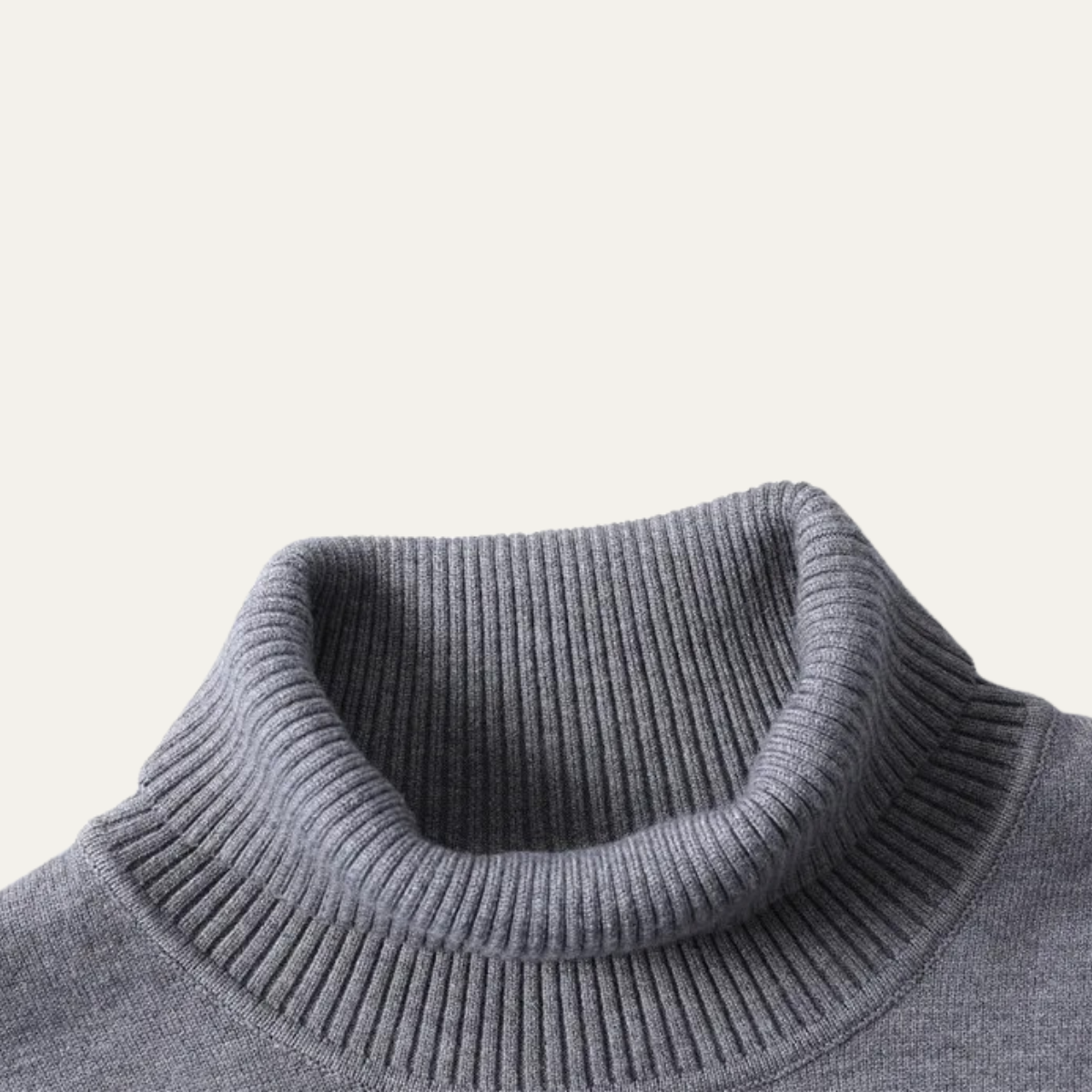 The Caernarfon Men's Slim Fit Turtleneck Casual Jumper