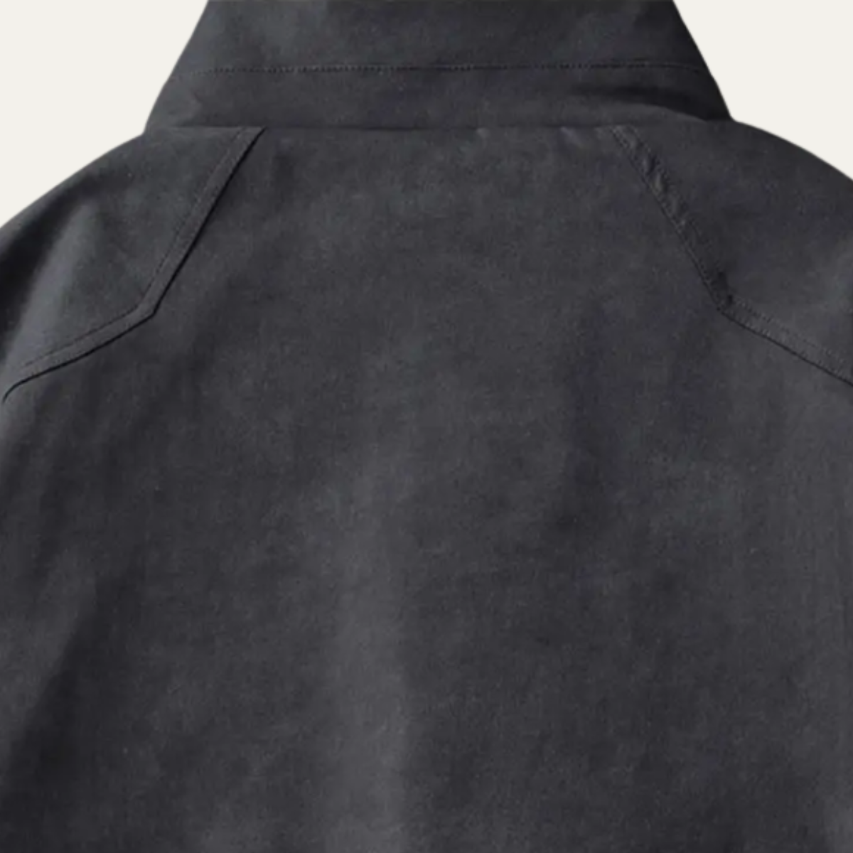 The Blenheim Men’s Warm Fleece Lined Vintage Black Suede Jacket