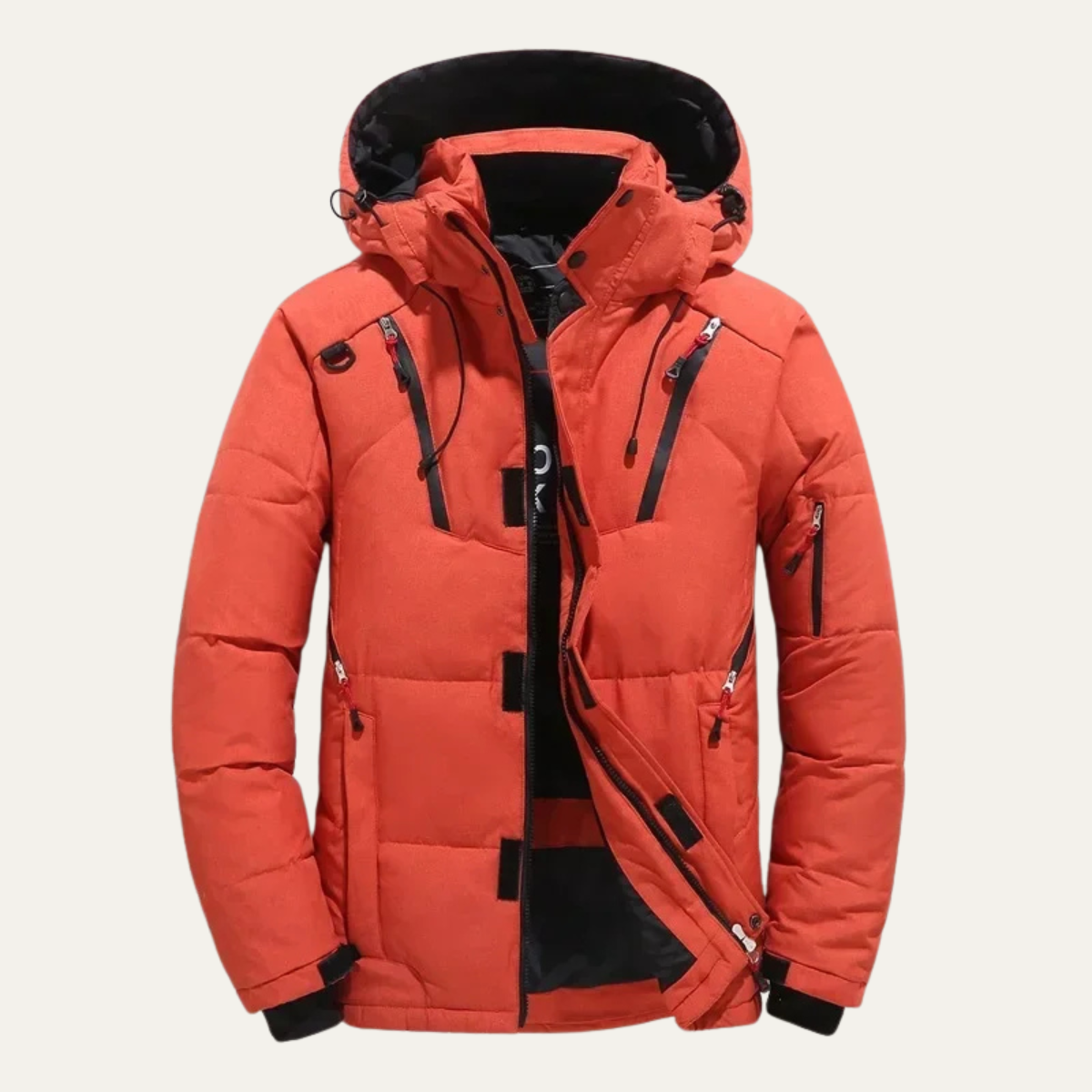 The Conwy Men’s Warm Hooded Puffer Outdoor Jacket