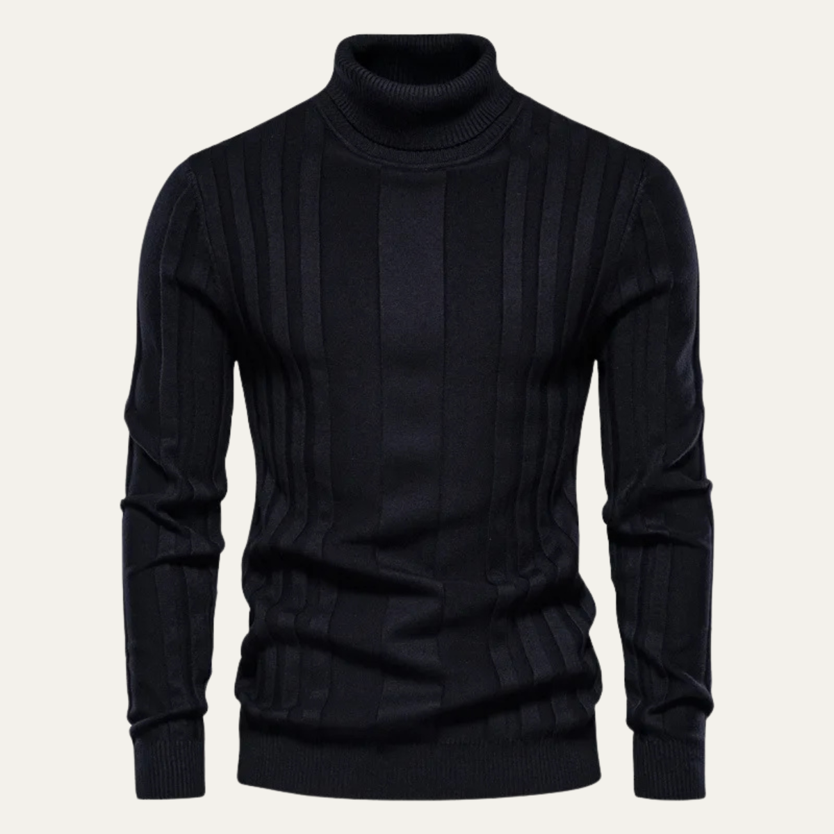 The Bolgheri Men’s Slim Fit Ribbed Turtleneck Jumper