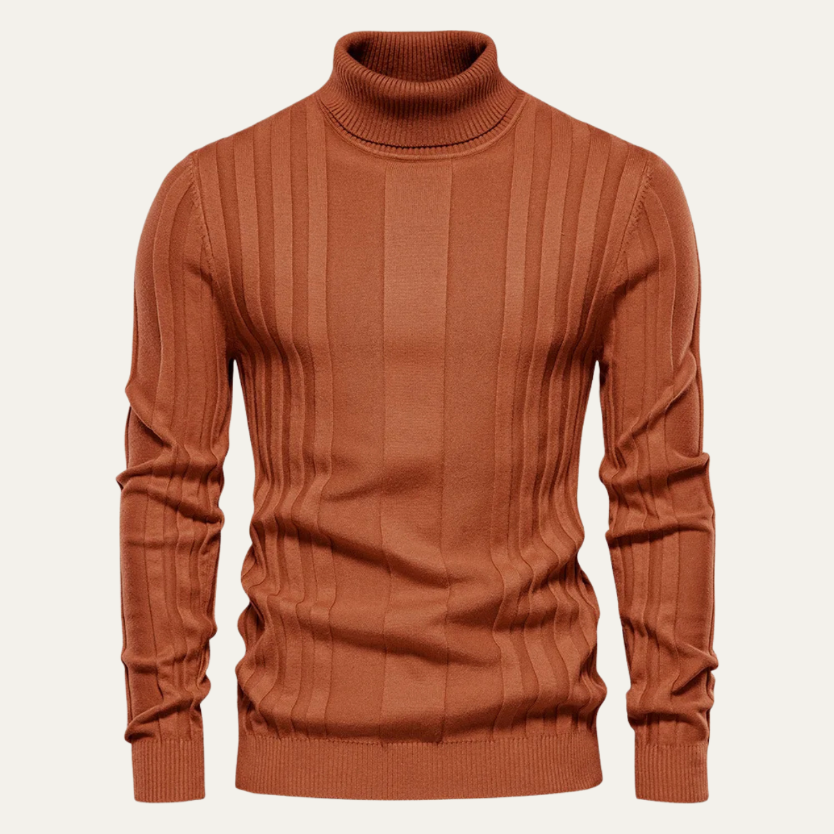 The Bolgheri Men’s Slim Fit Ribbed Turtleneck Jumper