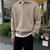 The Four Seasons Elegant Men’s Wool Buttoned Polo Knit Jumper