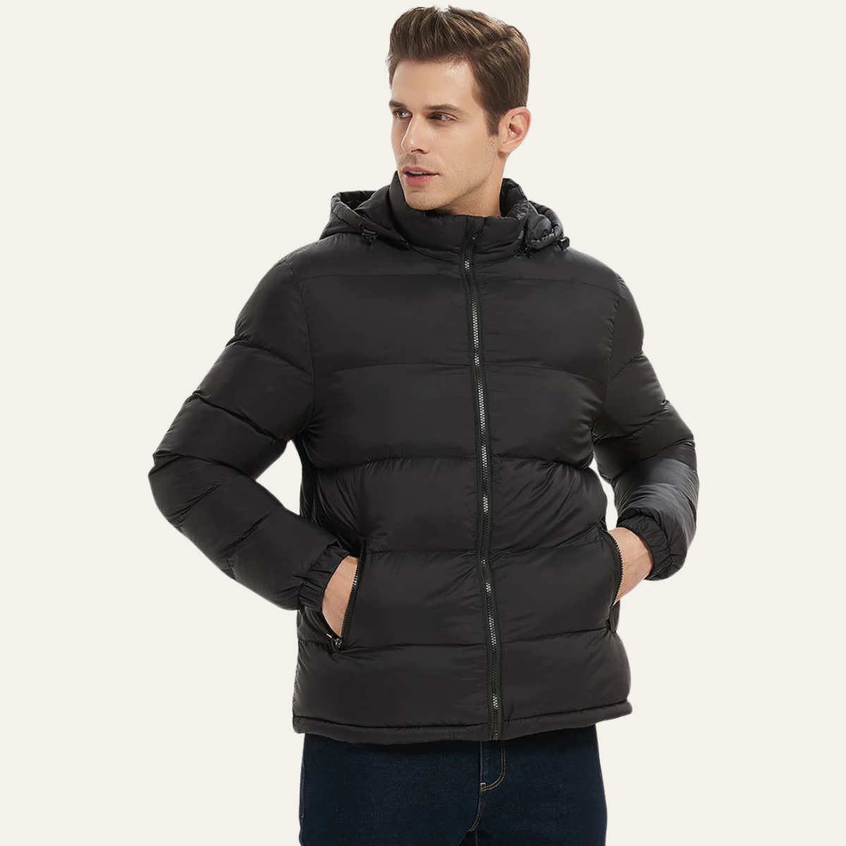 The Perth Men’s Thick Warm Insulated Hooded Puffer Jacket