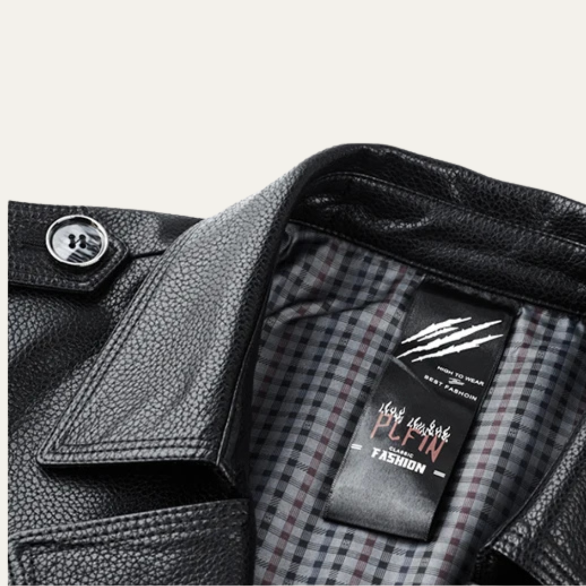 The Baveno Men's Black Smart Business Leather Trench Coat