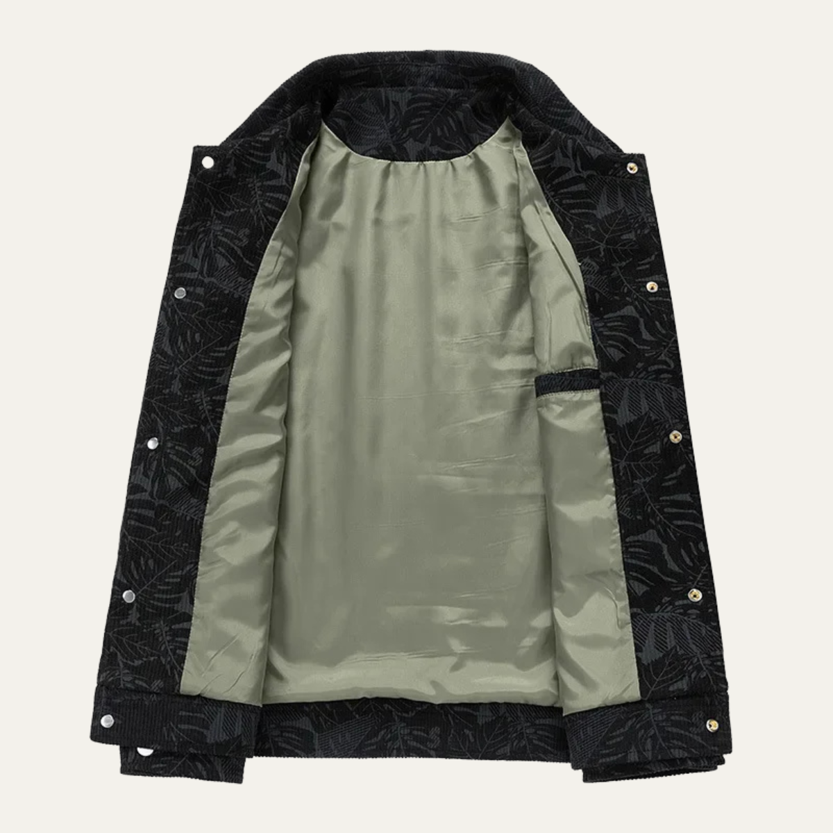 The San Casciano Men’s Slim Fit Button Up Winter Quilted Jacket