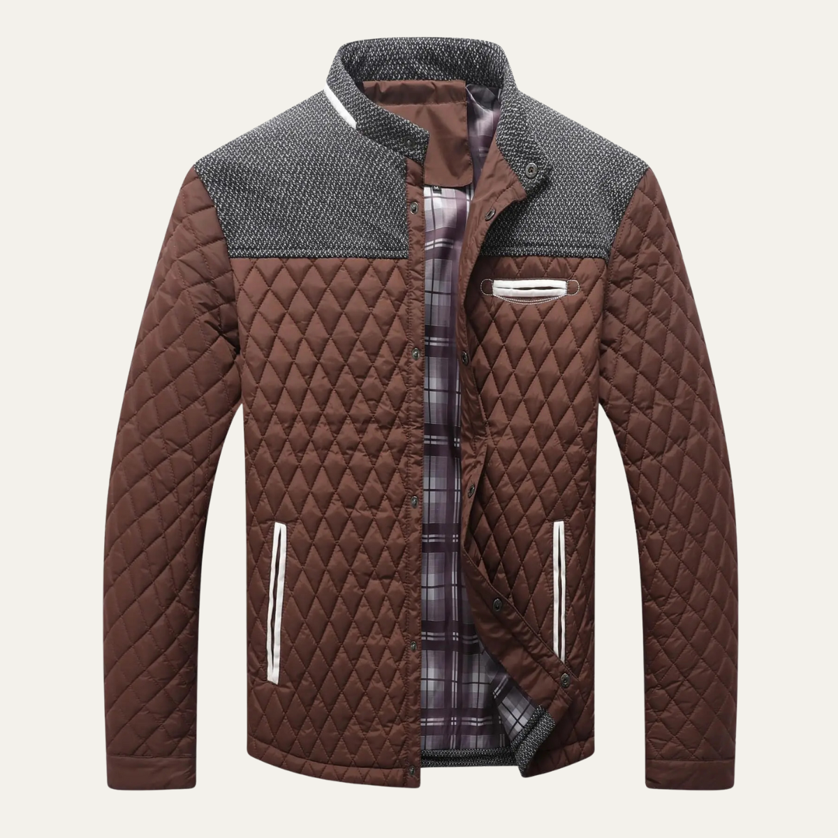 The San Marco Men's Lightweight Padded Quilted Bomber Jacket