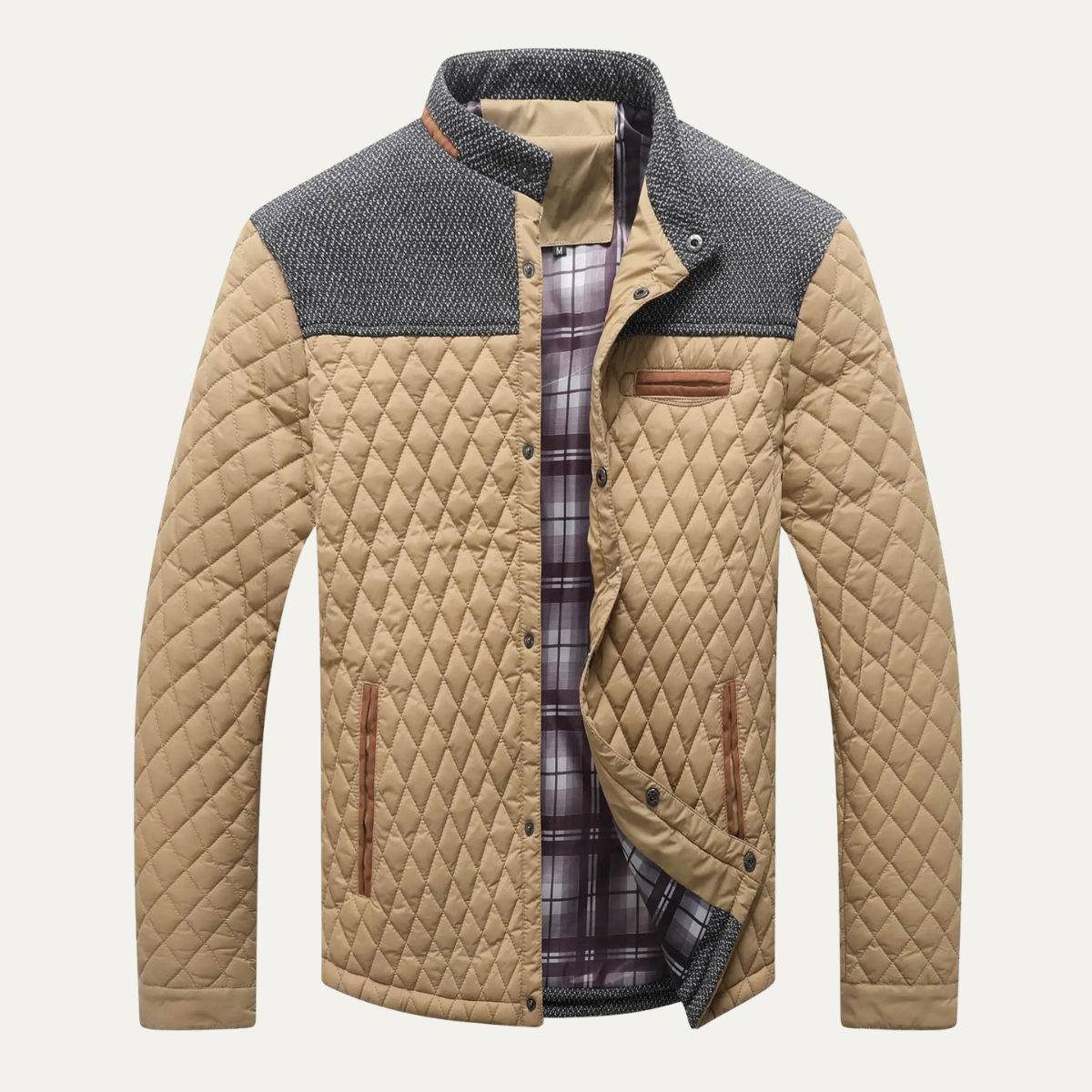 The San Marco Men's Lightweight Padded Quilted Bomber Jacket