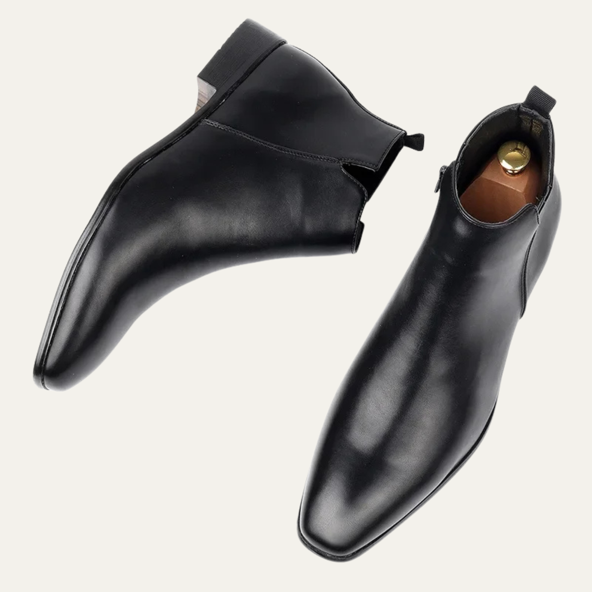 The Versailles Men’s Luxury Leather Slip On Business Dress Ankle Boots