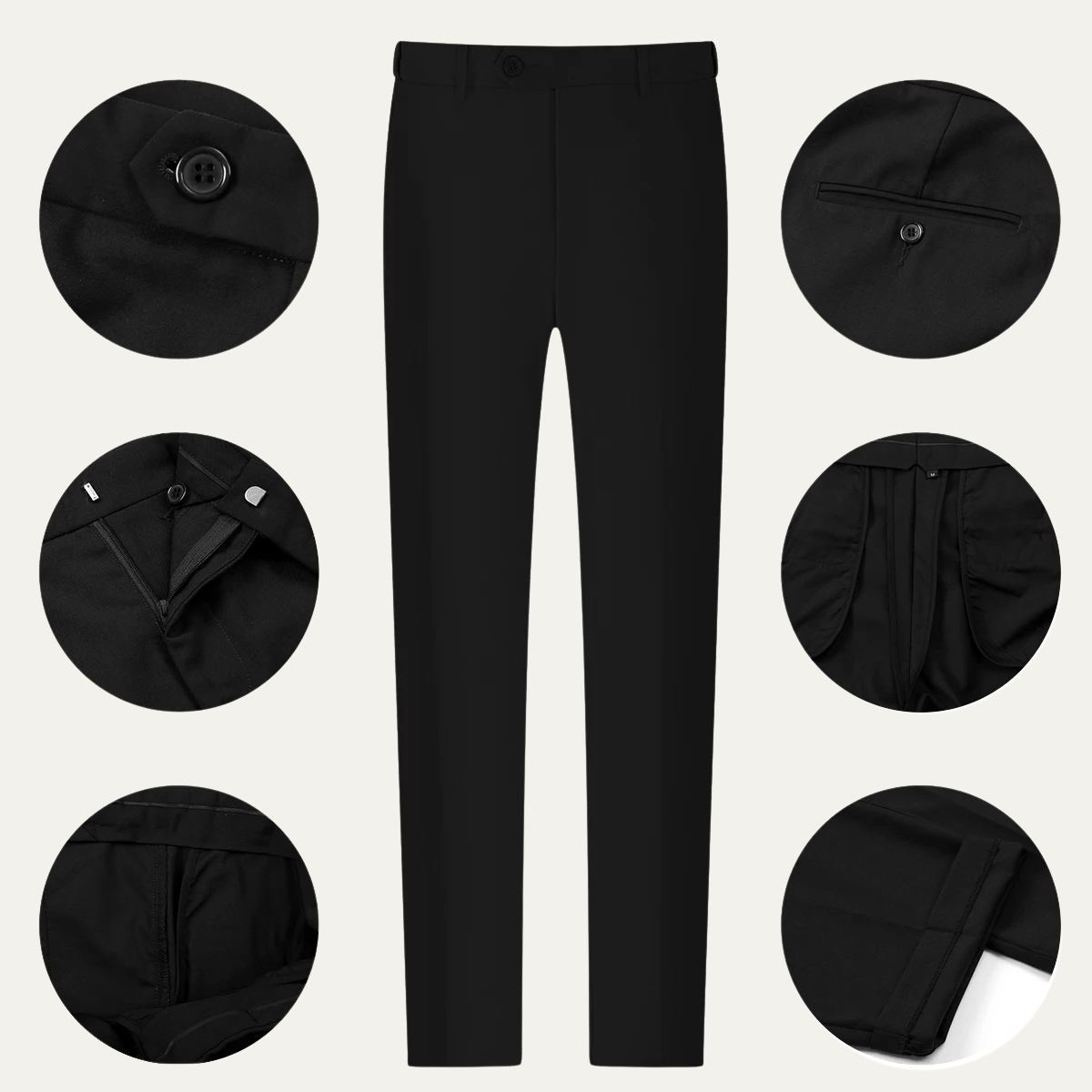 The Savelletri Men’s Elegant Wedding & Business 3 Piece Suit