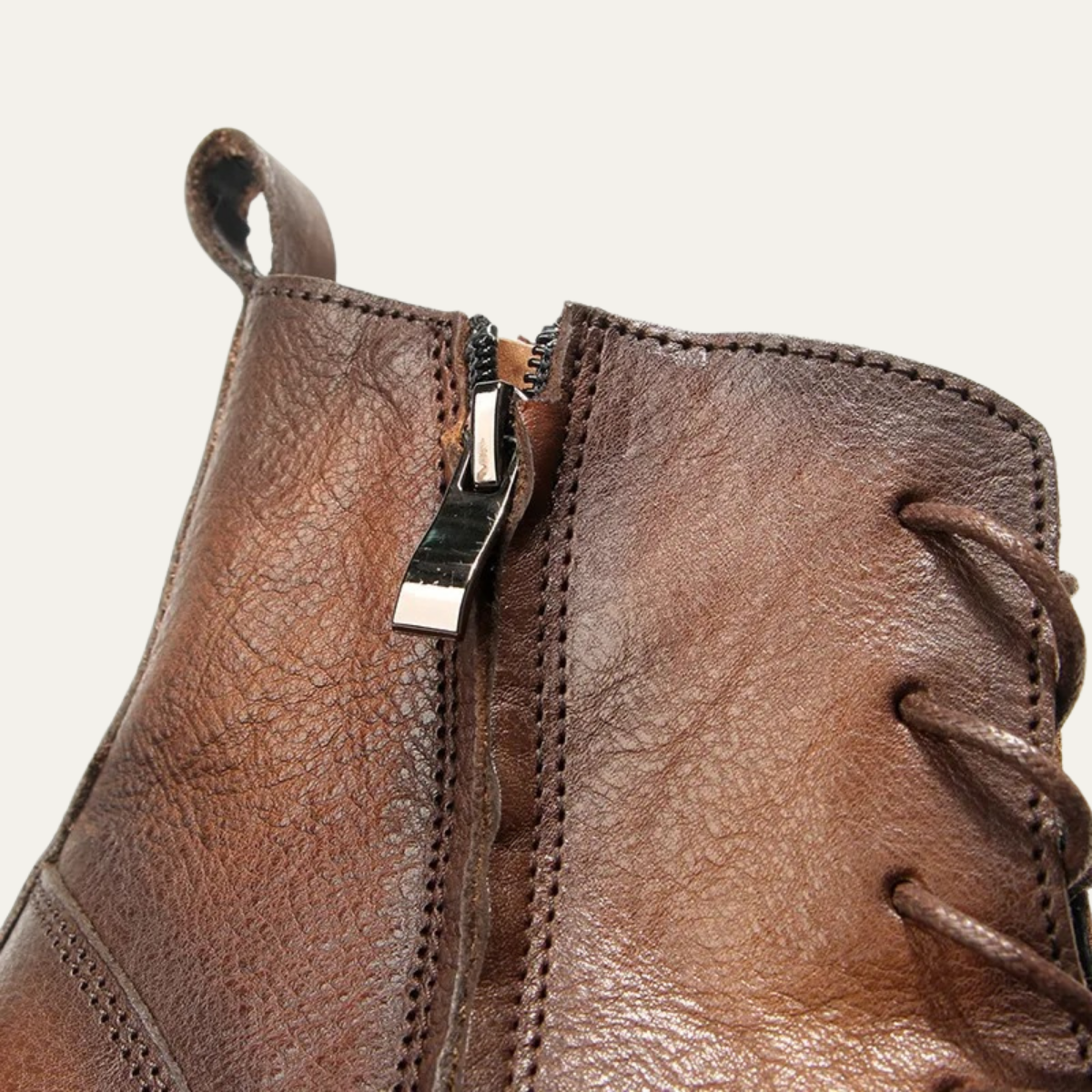 The St Davids Men's Leather Retro Casual Lace Up Boots