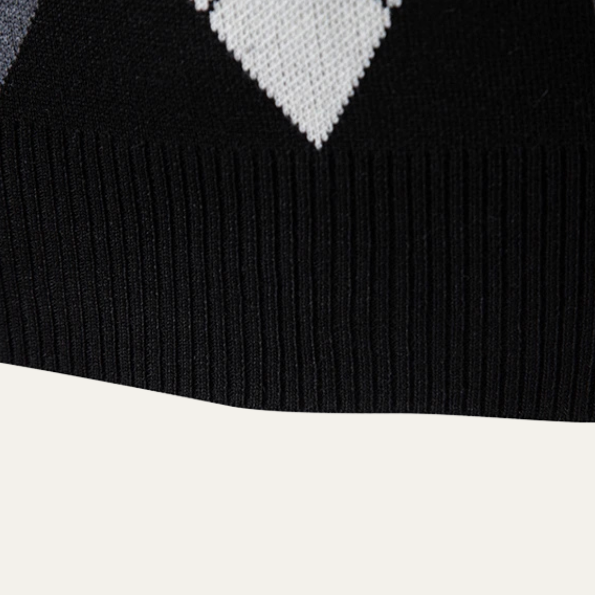 The Nottingham Men’s Classic Patterned V Neck Knitted Vest