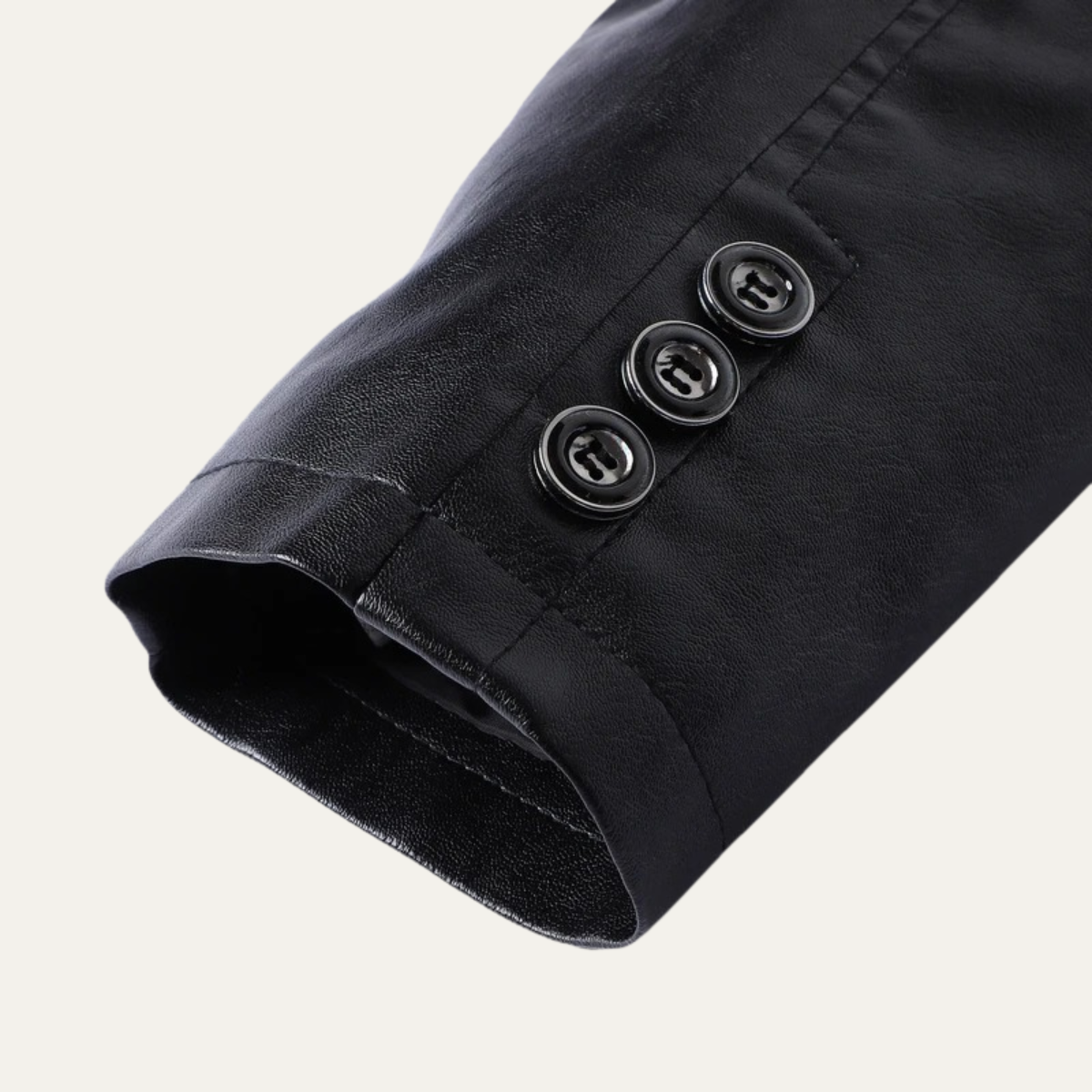 The Portofino Men’s Button Up Leather Winter Jacket