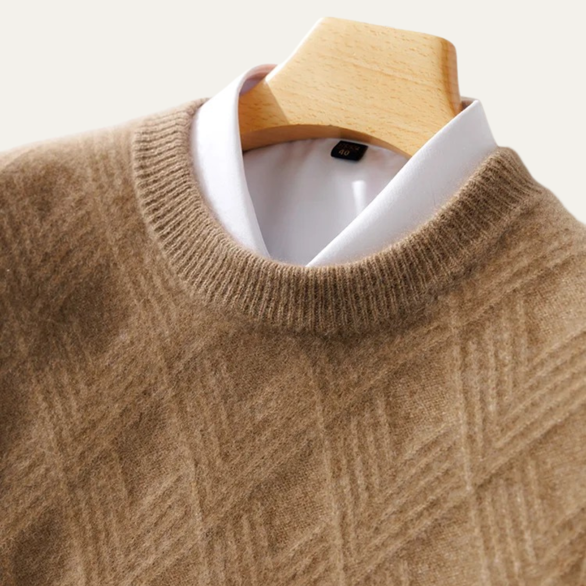 The Inverness Men’s Warm Winter Knit Wool Jumper