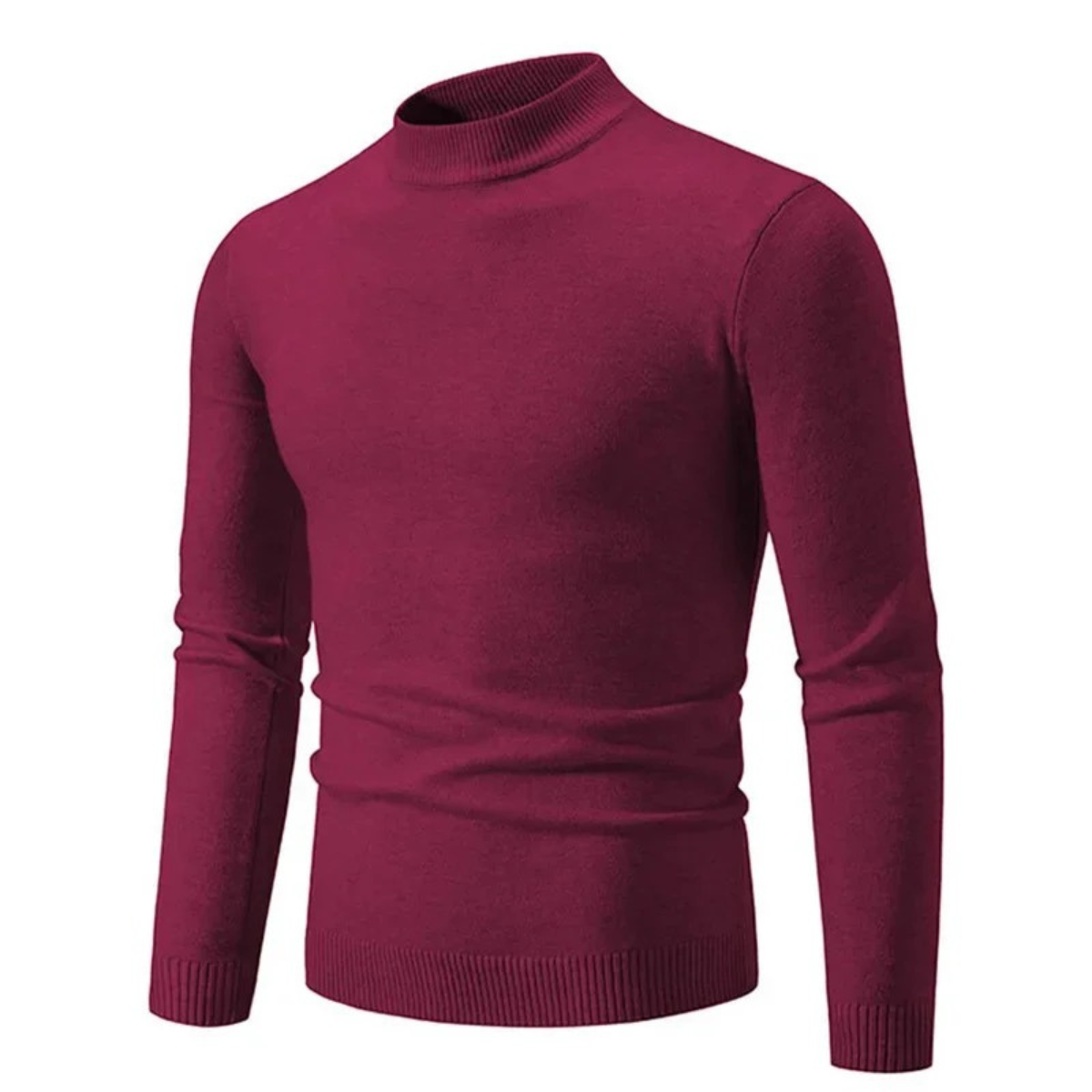 The Sarentino Men’s Turtleneck Slim Fit Warm Knit Jumper