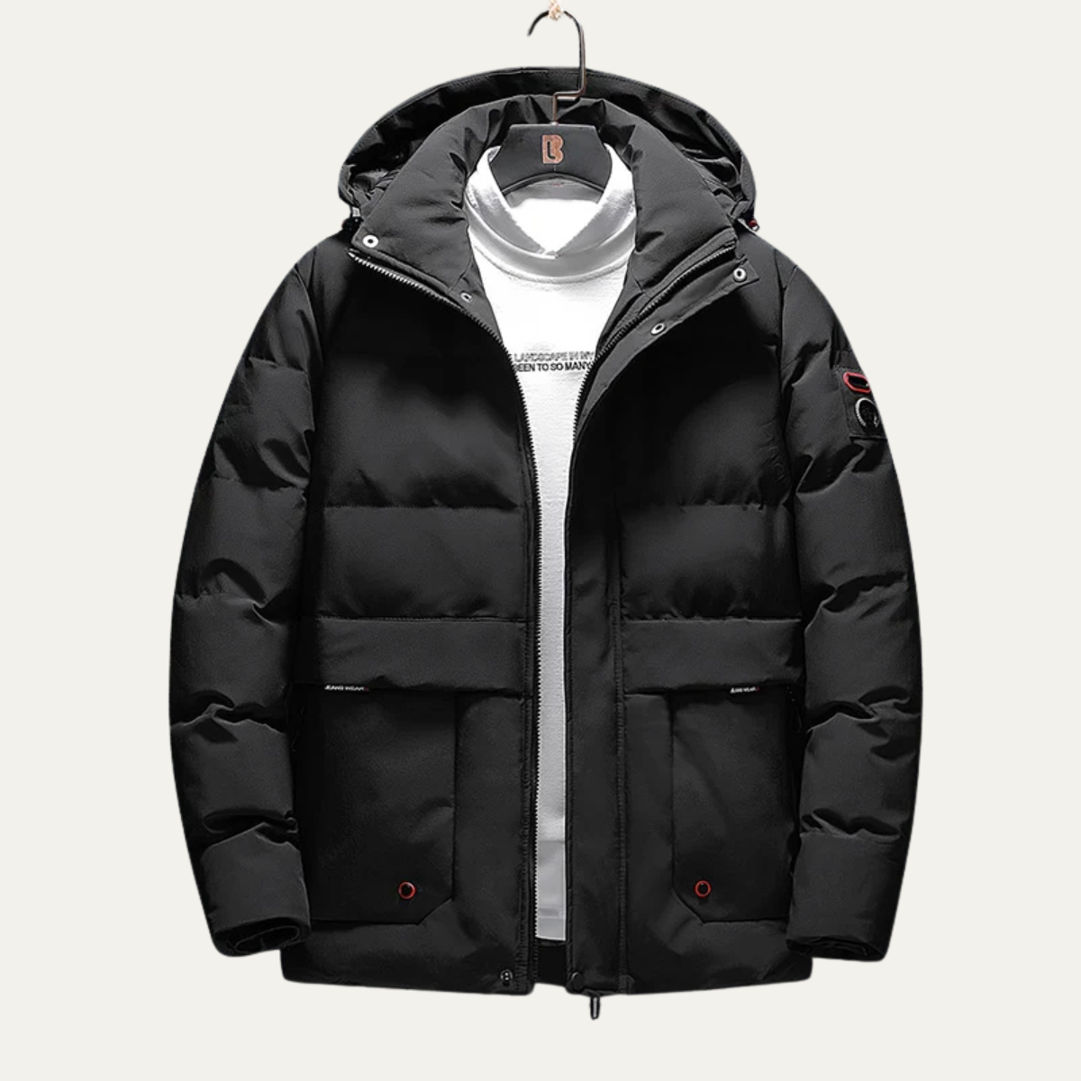 The Stirling Men’s Men’s Thick Warm Hooded Puffer Jacket
