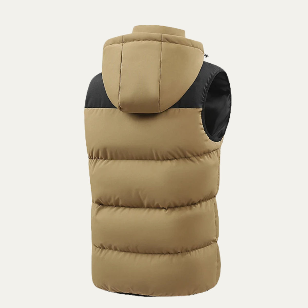 The Praiano Men’s Two Tone Hooded Puffer Gilet Winter Waist Coats