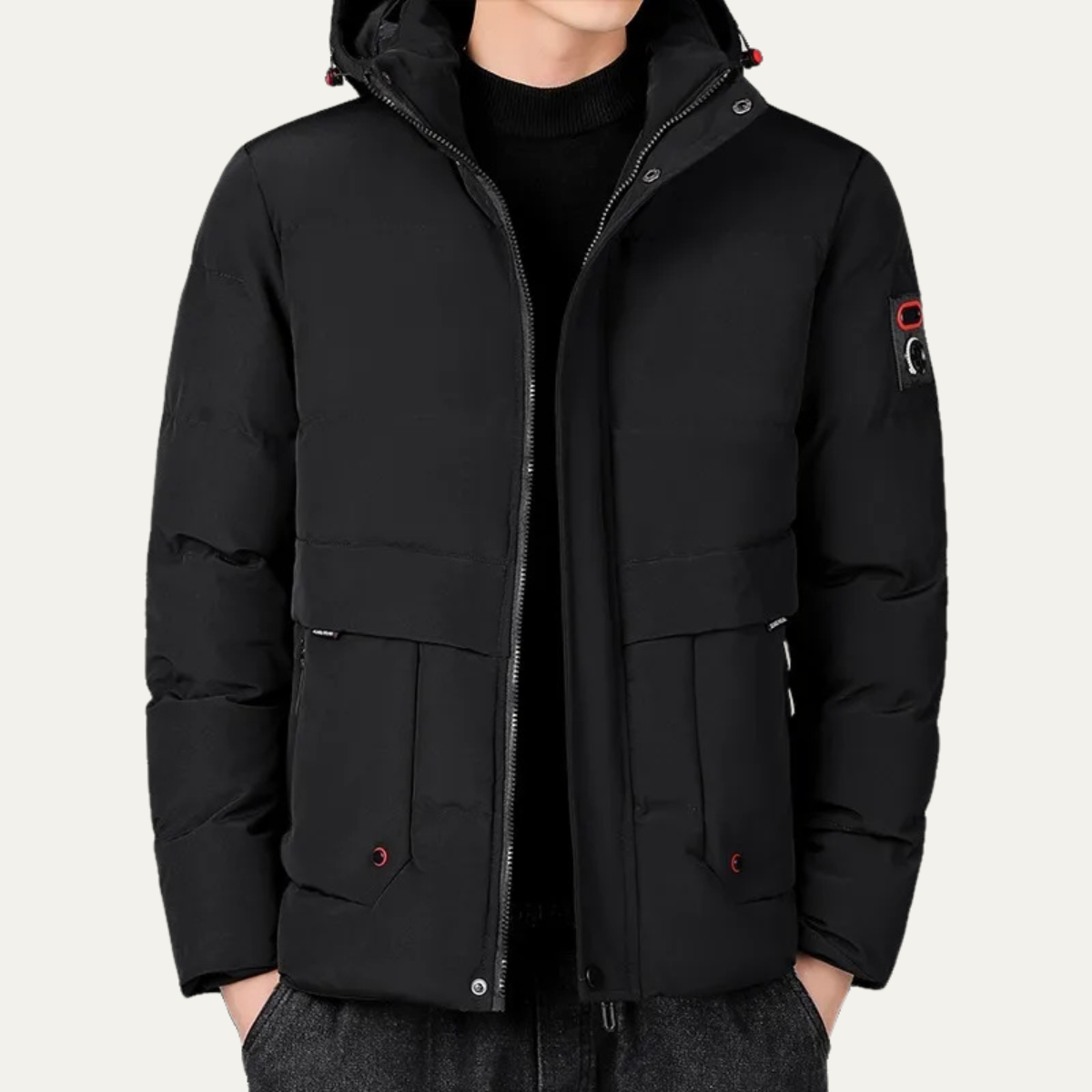 The Stirling Men’s Men’s Thick Warm Hooded Puffer Jacket