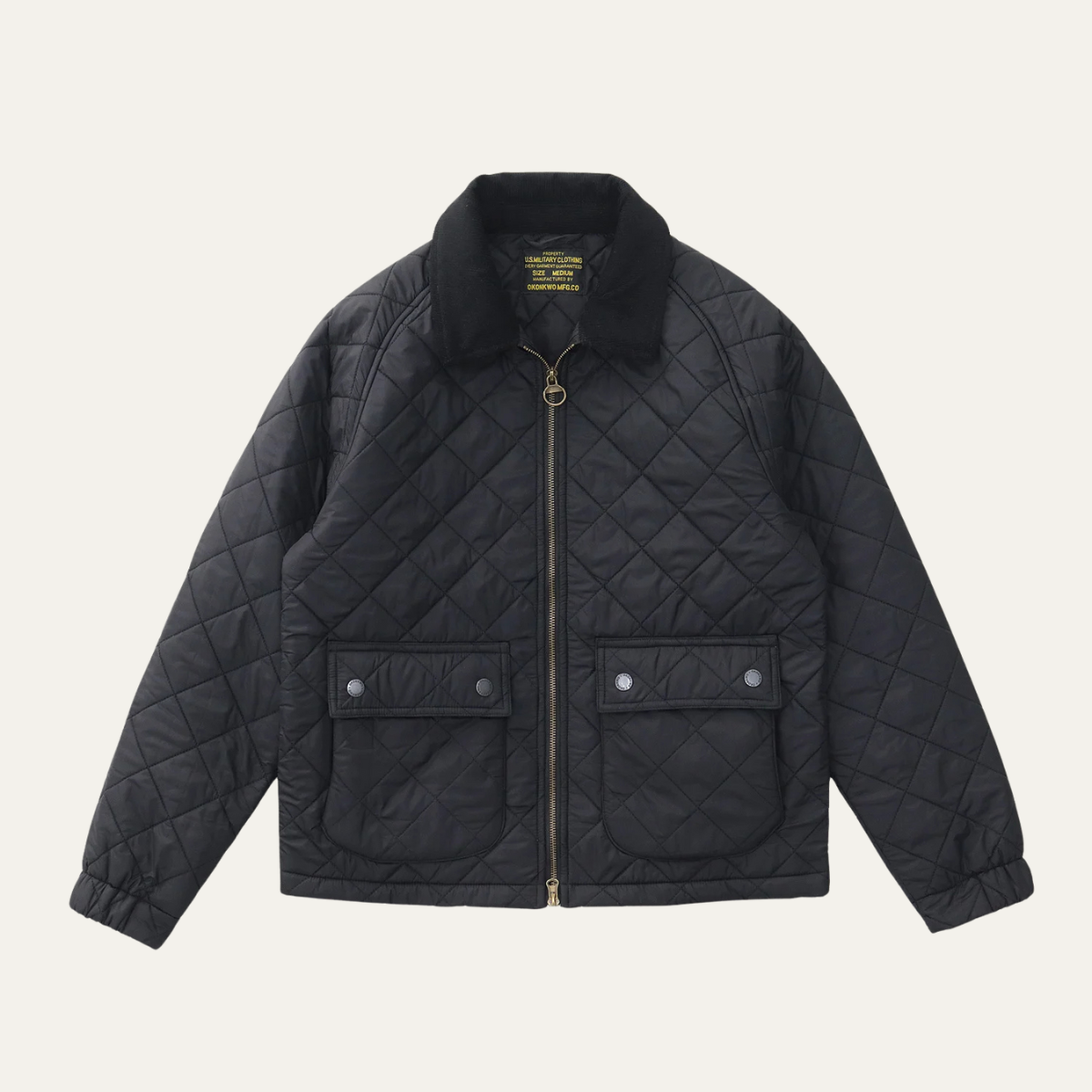 The Trouville Men’s Retro Quilted Winter  Bomber Jacket