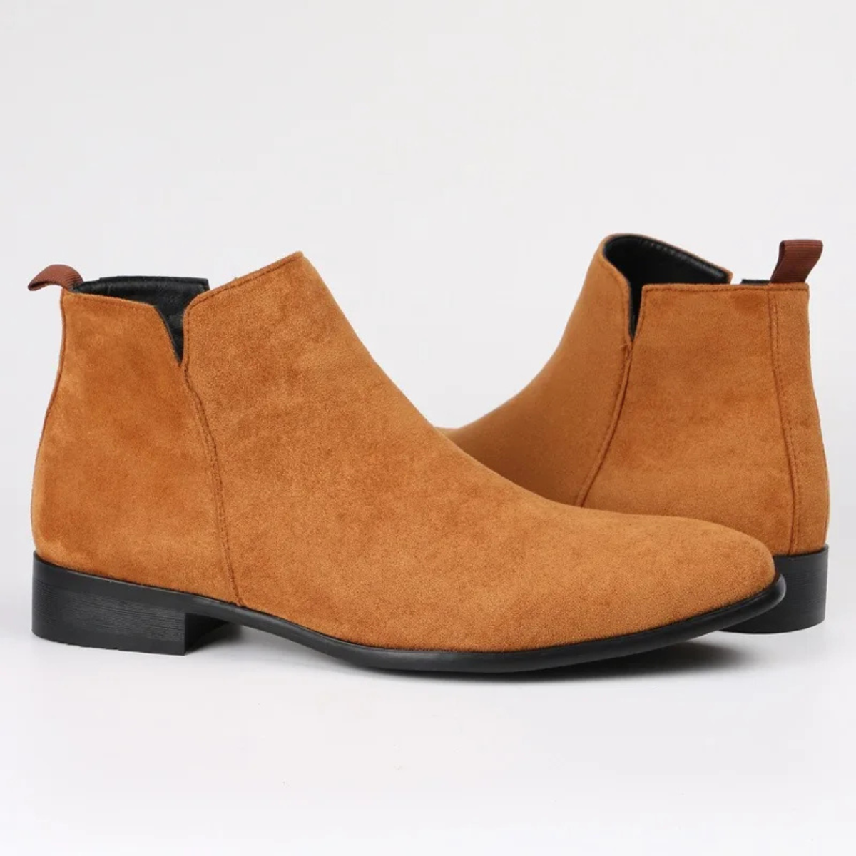 The Chantilly Men’s Elegant Leather Slip On Business Dress Ankle Boots