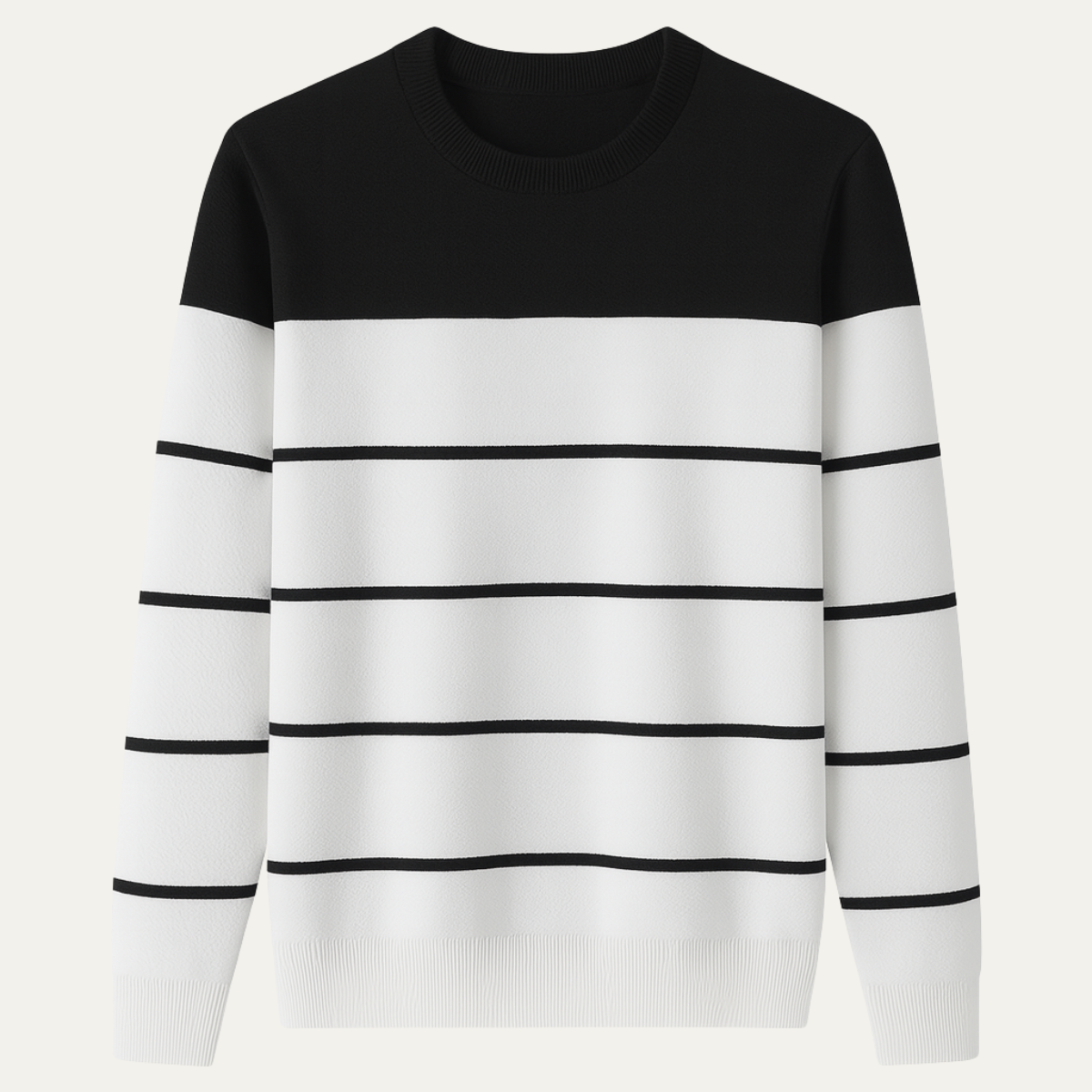 The Varenna Men’s Crew Neck Knit Striped Jumper