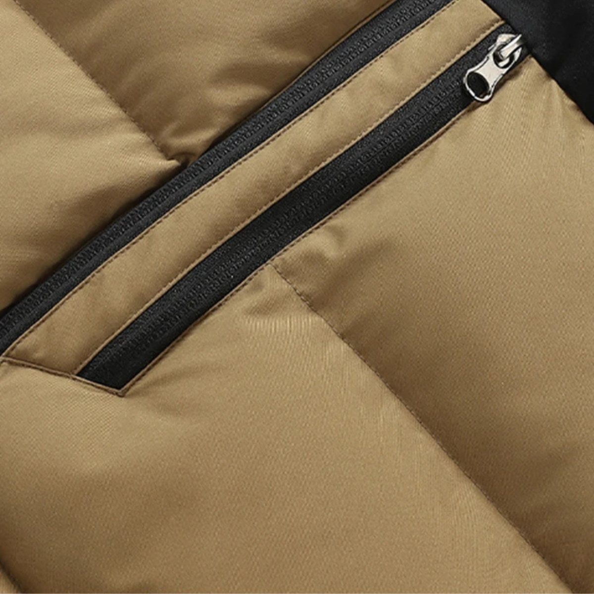 The Praiano Men’s Two Tone Hooded Puffer Gilet Winter Waist Coats