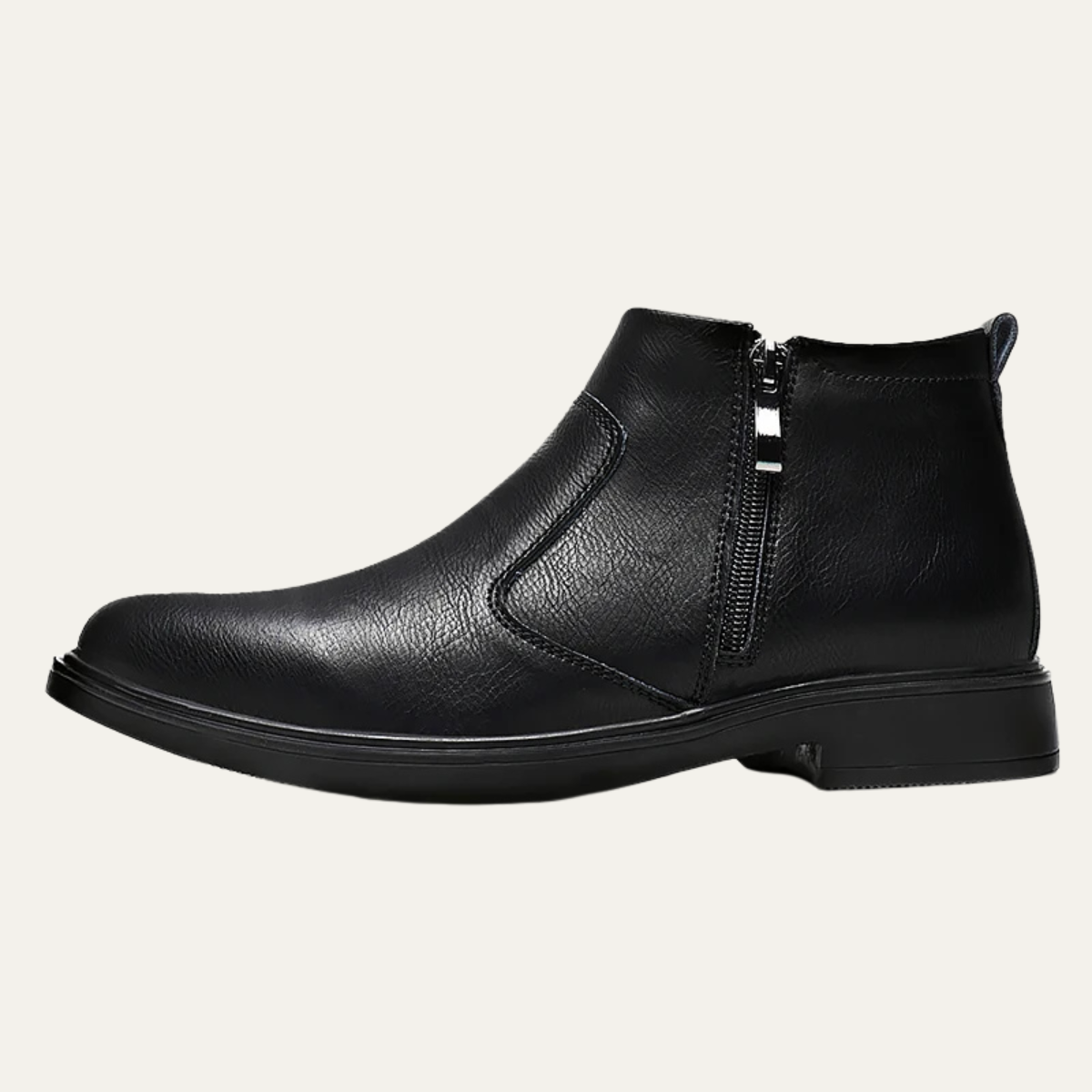The Bracciano Men’s Classic Zip Leather Ankle Boots